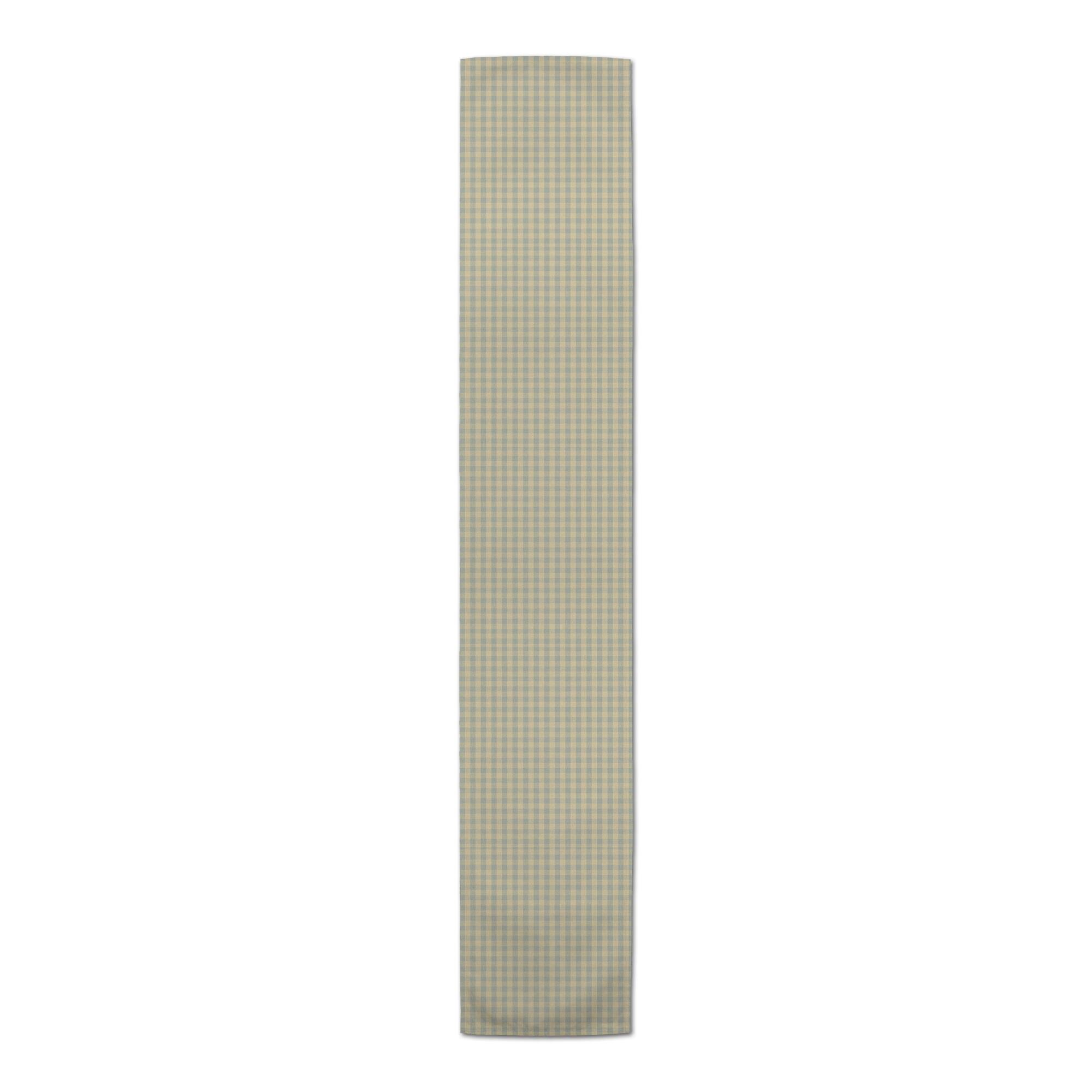Plaid Cotton Twill Table Runner
