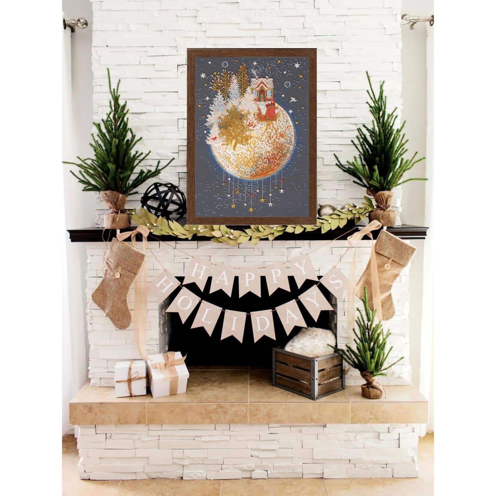 15" Abris Art Bead Christmas tale Embroidery Kit