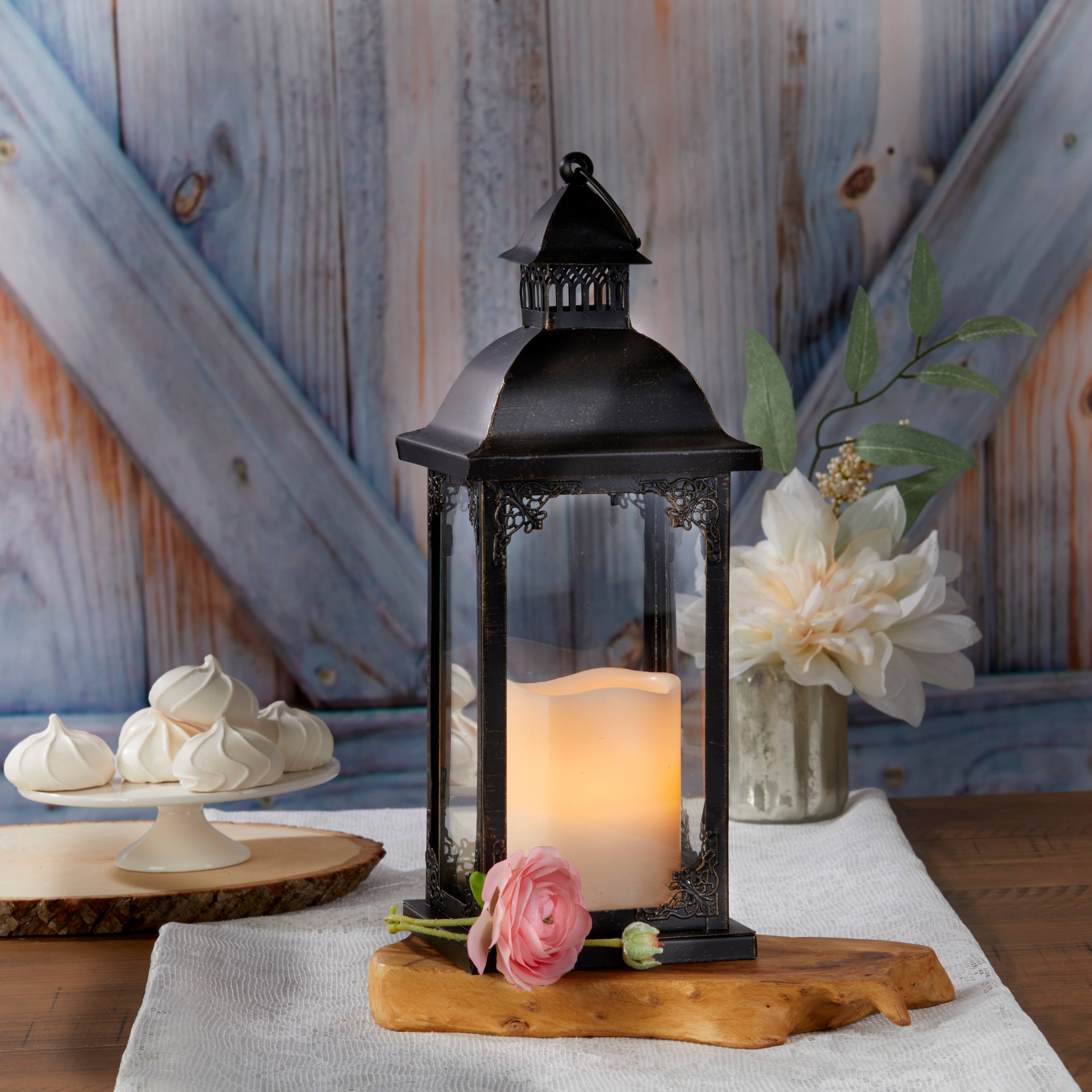 Kate Aspen® Medium Antique Black Decorative Lantern