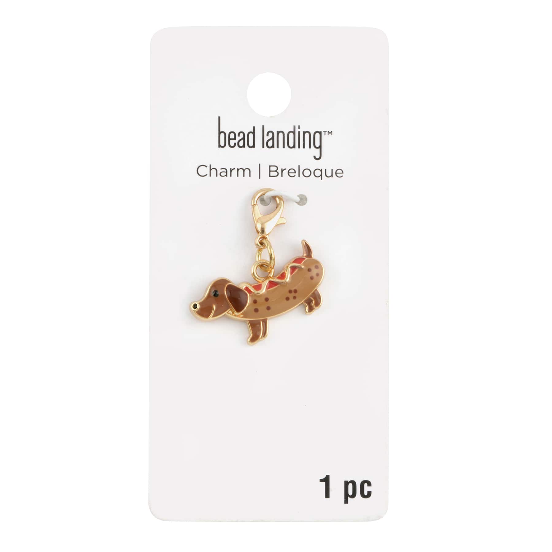 12 Pack: Hot Dog Charm by Bead Landing™
