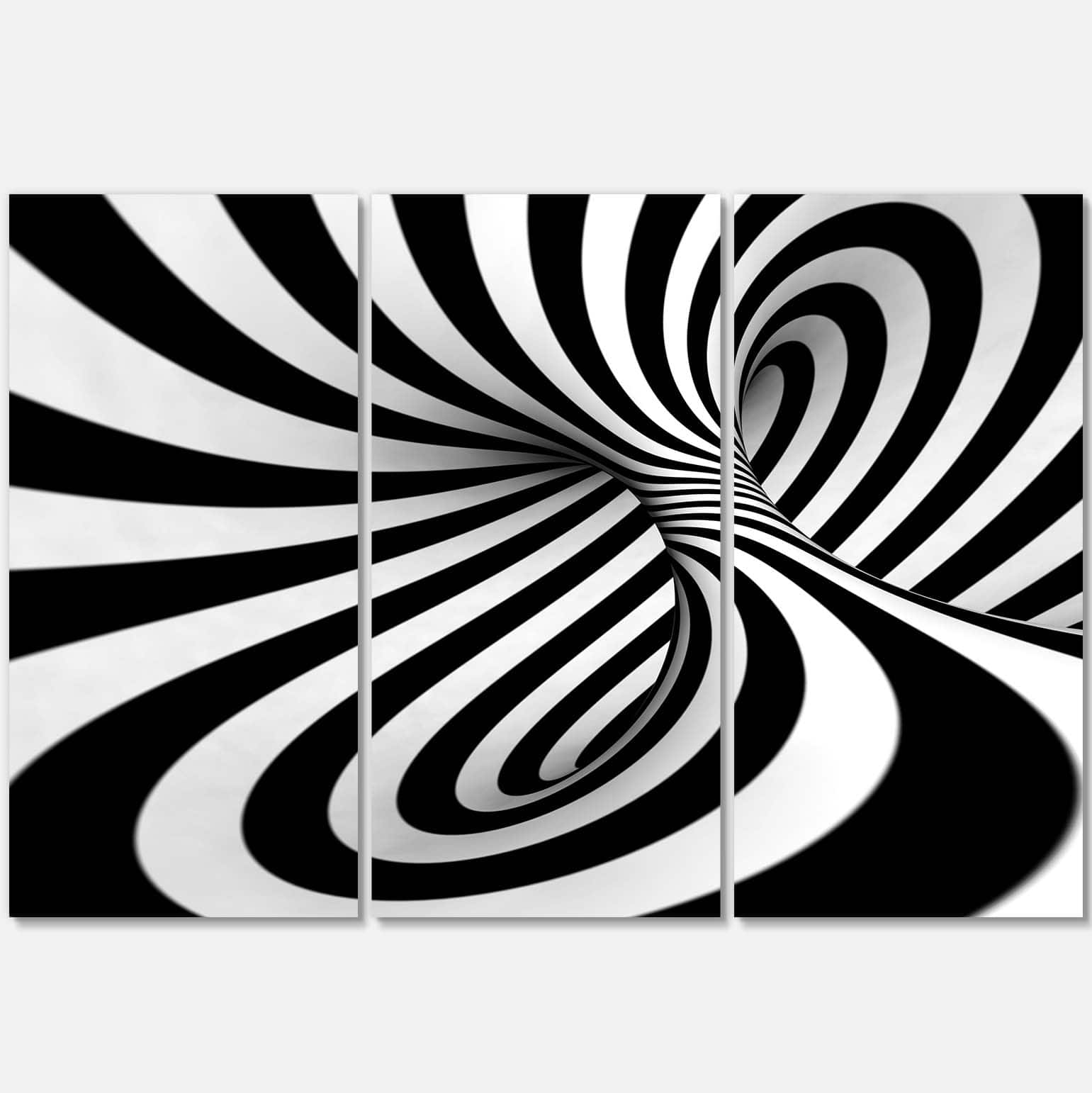 Designart - Spiral Black n White