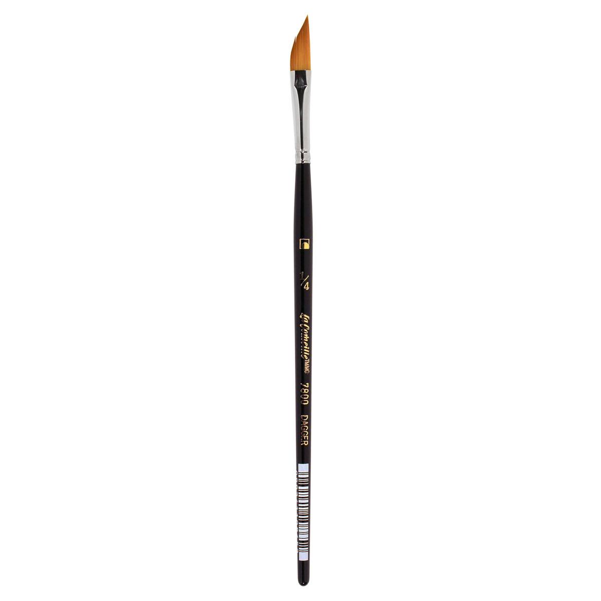 12 Pack: Vienna Golden Taklon Short Handle Dagger Striper Brush by Artist's Loft™