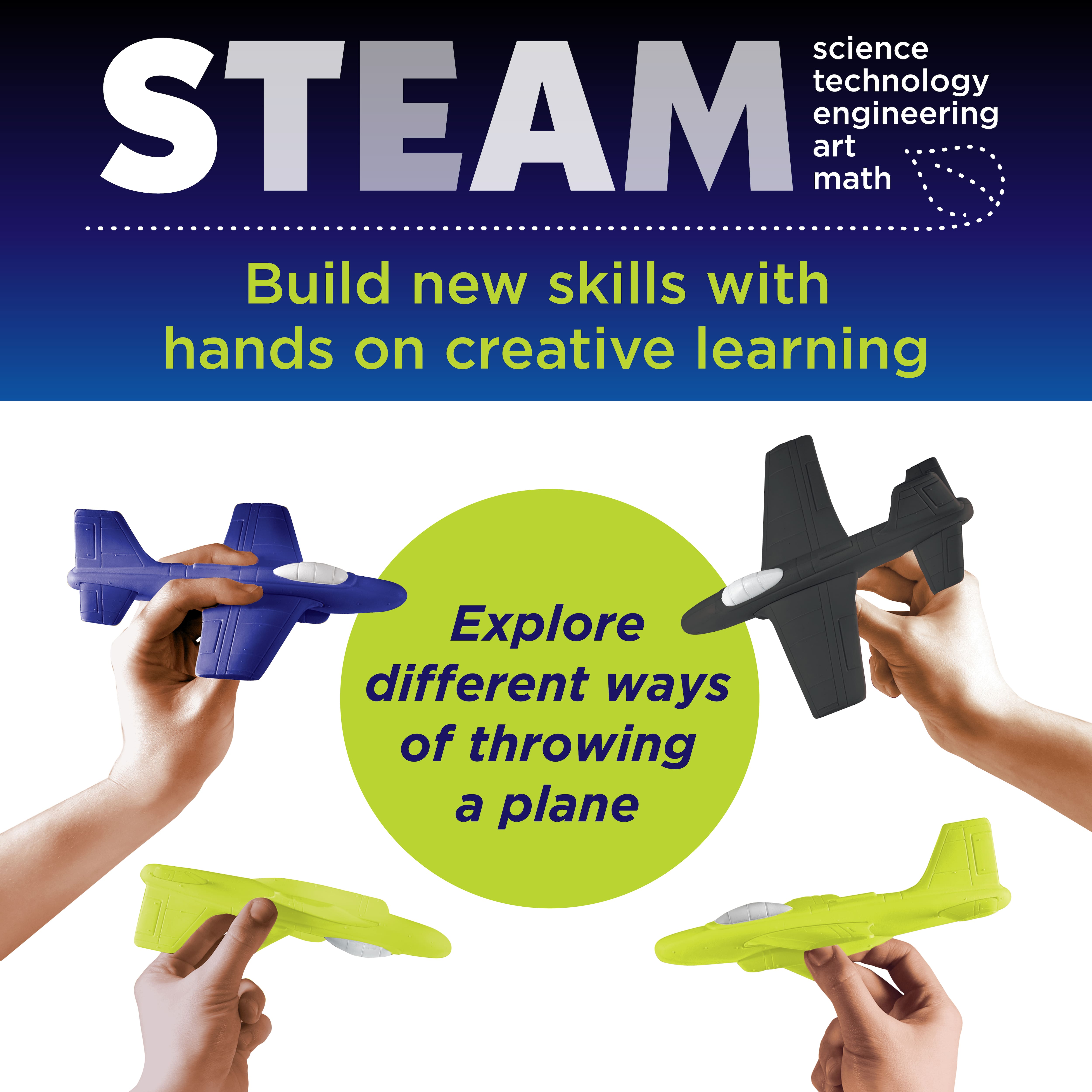 Creativity for Kids® Stunt Squadron™ Glow-in-the-Dark Foam Flier Kit