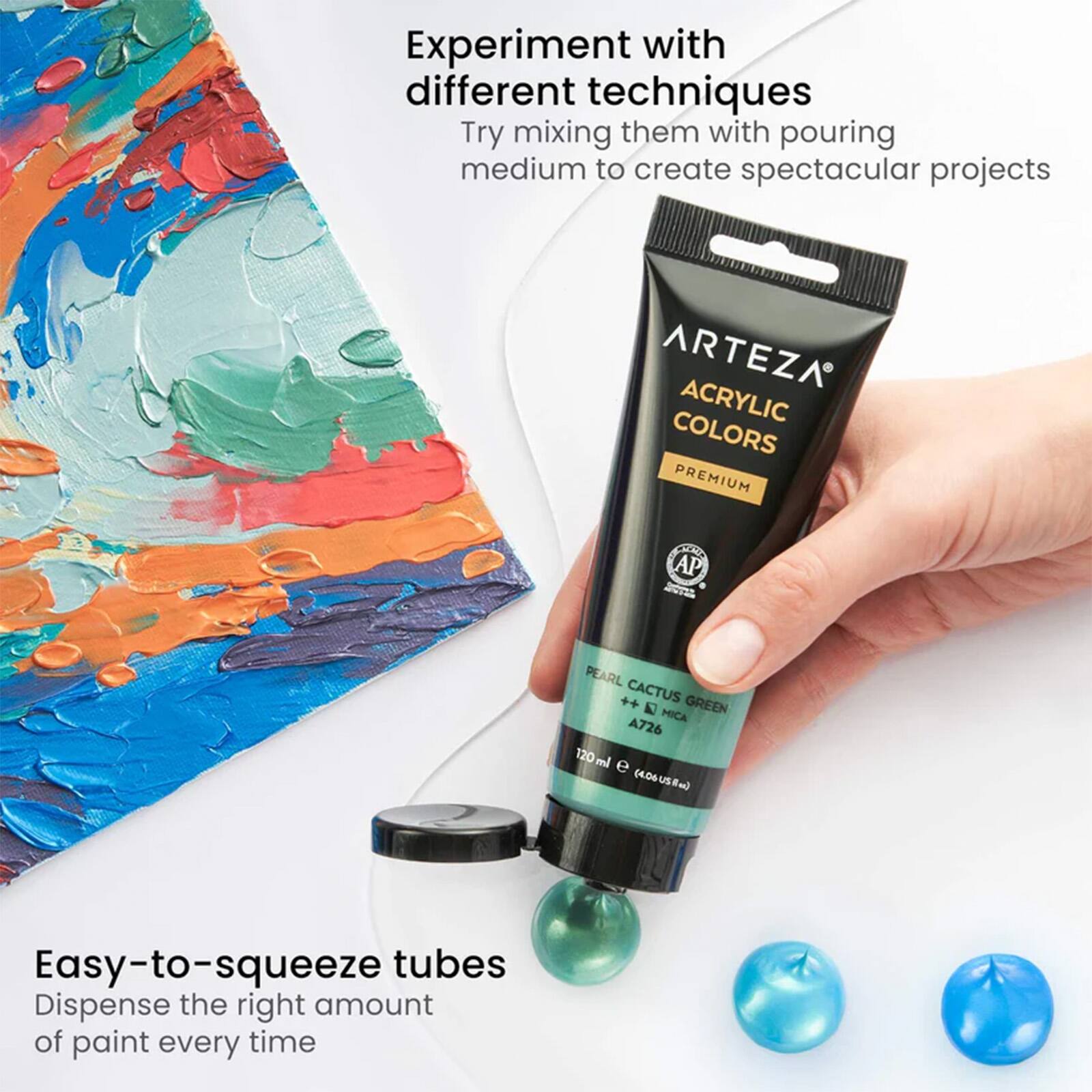 Arteza® Classic Elements Metallic Acrylic Paint Set