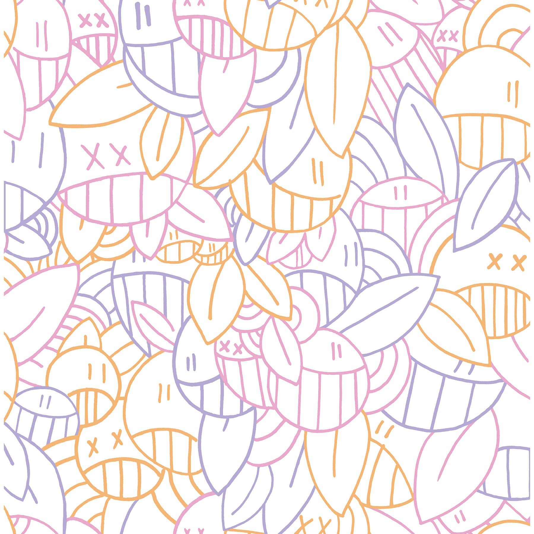 Arm of Casso Warm Floral Sequence Peel & Stick Wallpaper