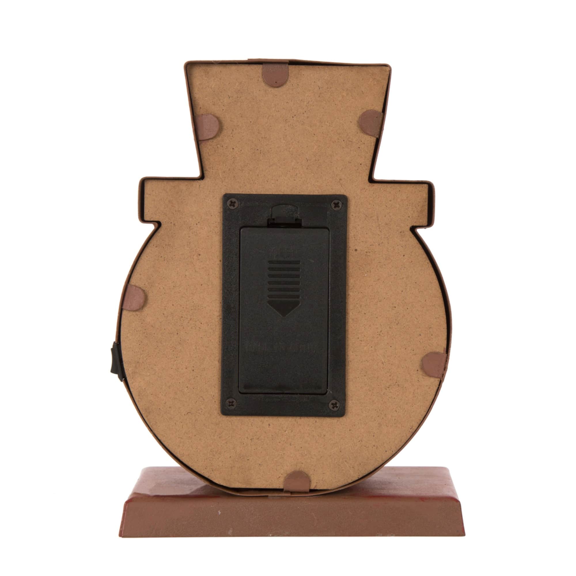 Glitzhome® 7" Marquee LED Snowman Head & Tree Stocking Holder Set