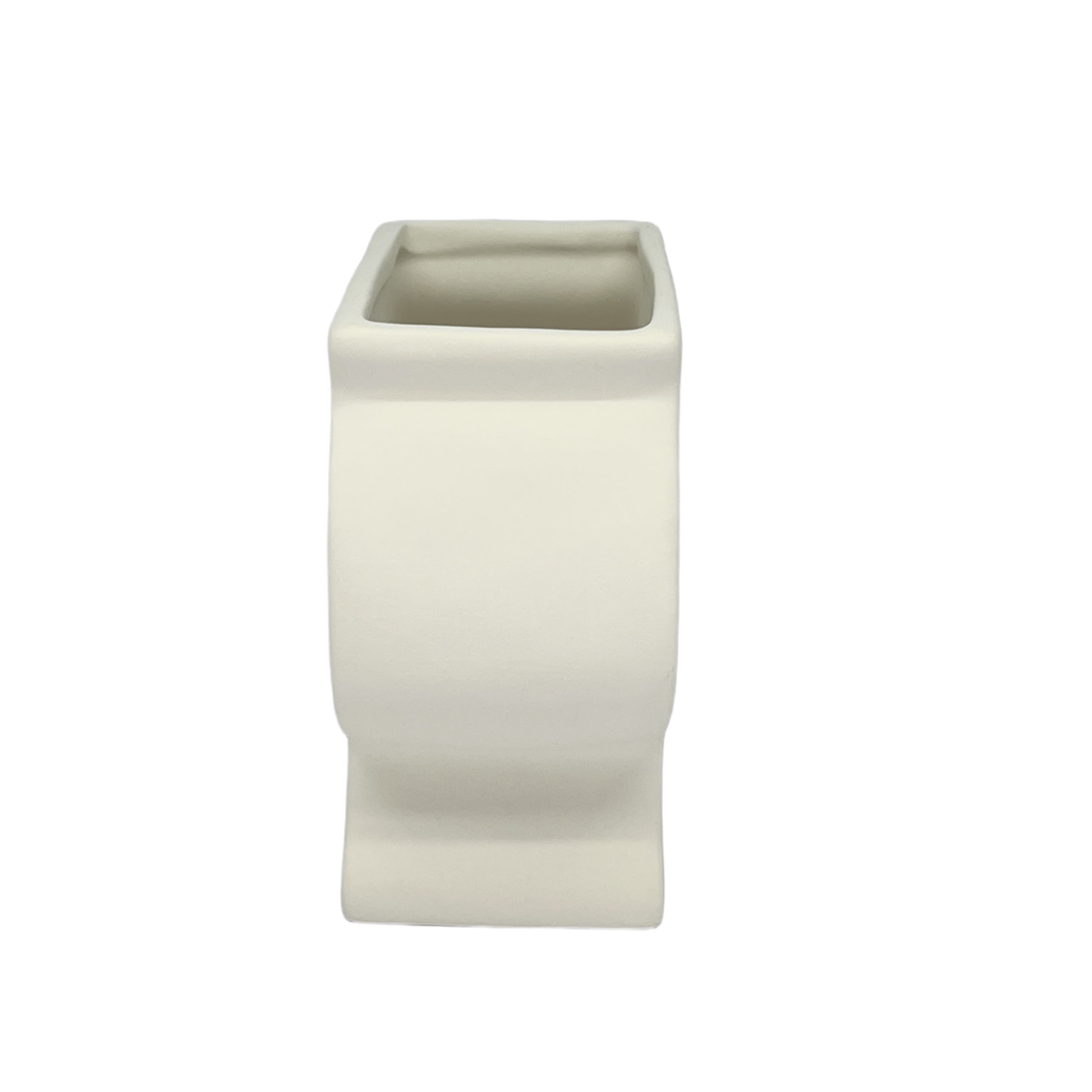 Jonathan Adler x Michaels 5.25" Flat DIY Ceramic Pedestal Vase