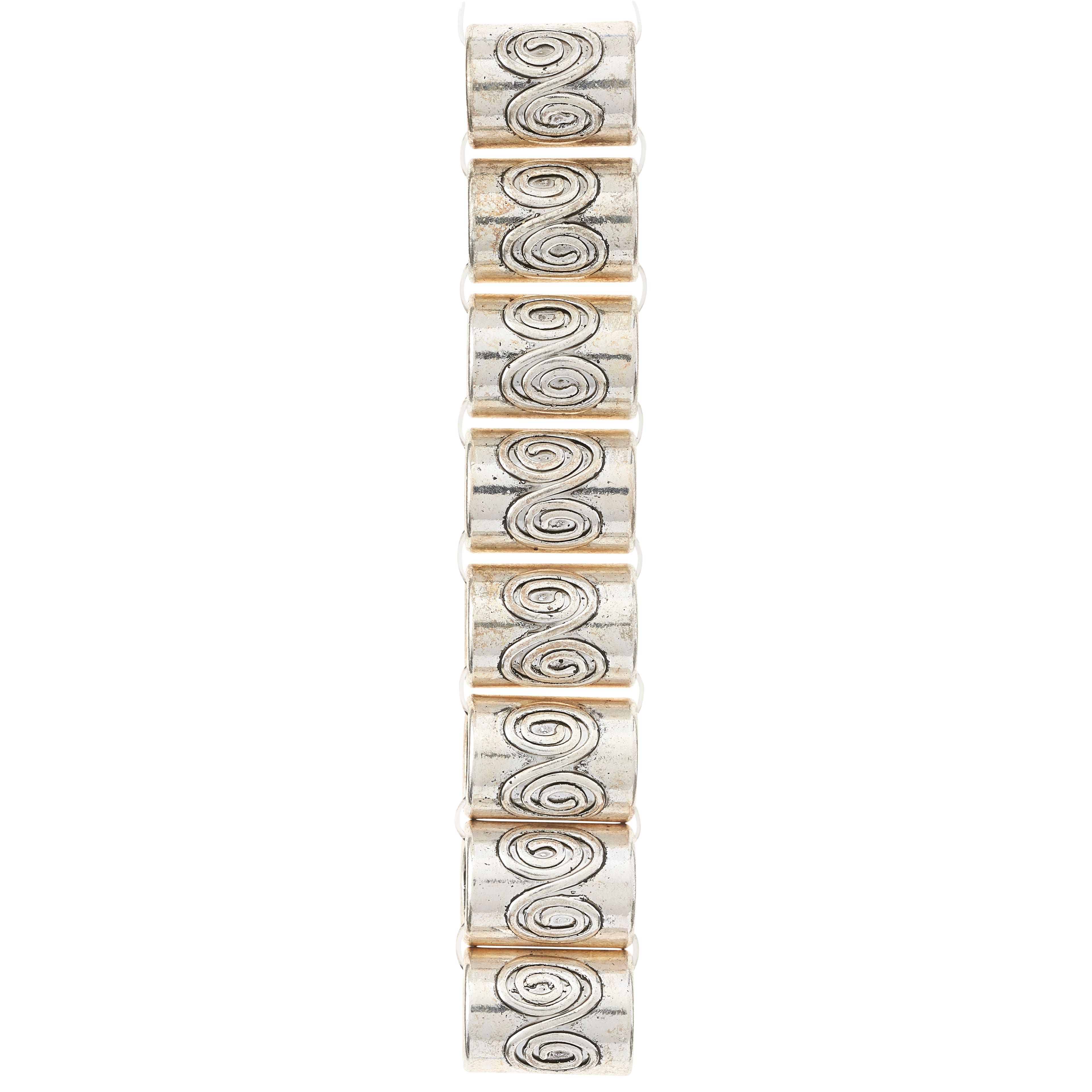 12 Pack: Antique Silver Metal Tube Beads, 14mm by Bead Landing™