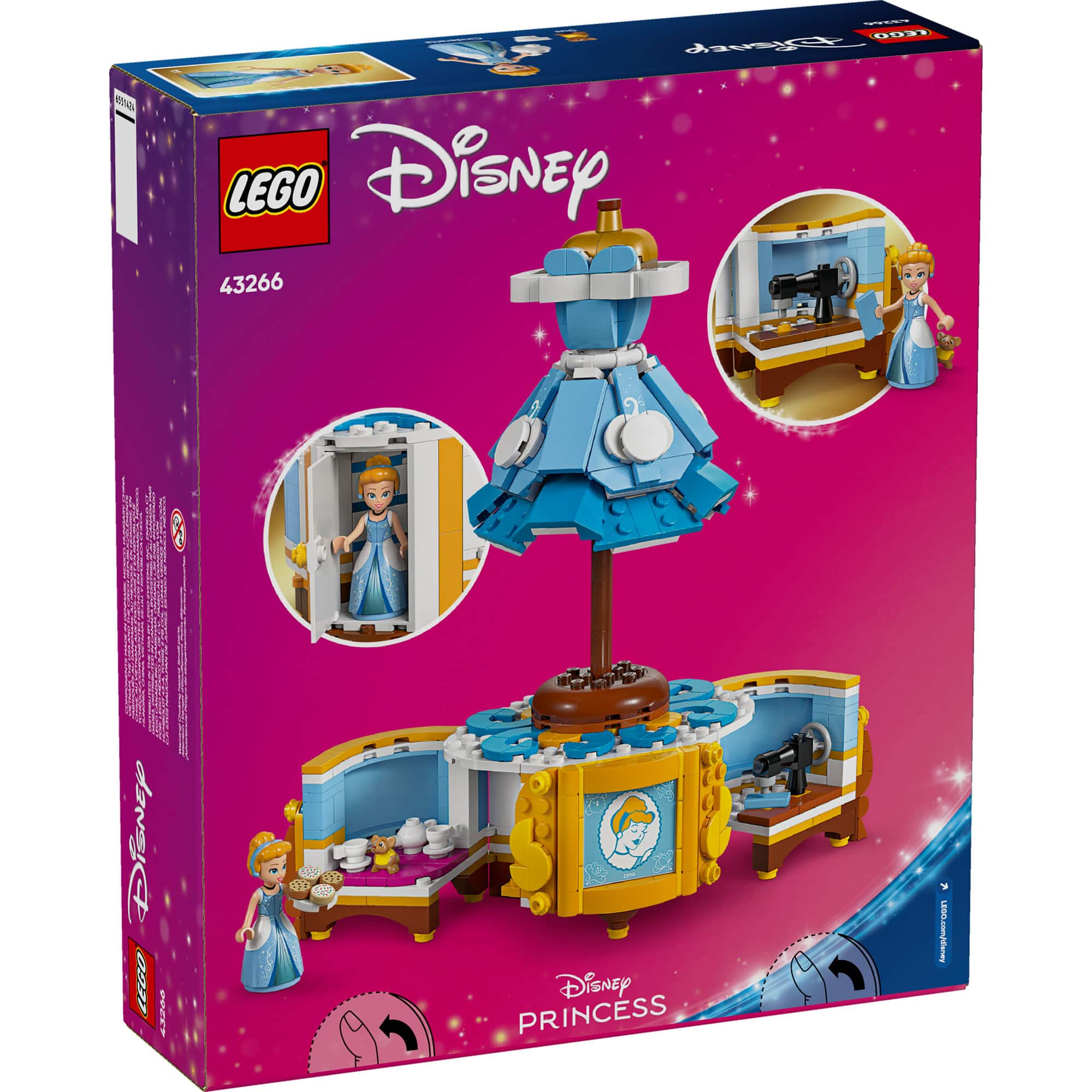 LEGO® Disney Princess Cinderella’s Dress Building Kit with Character 43266