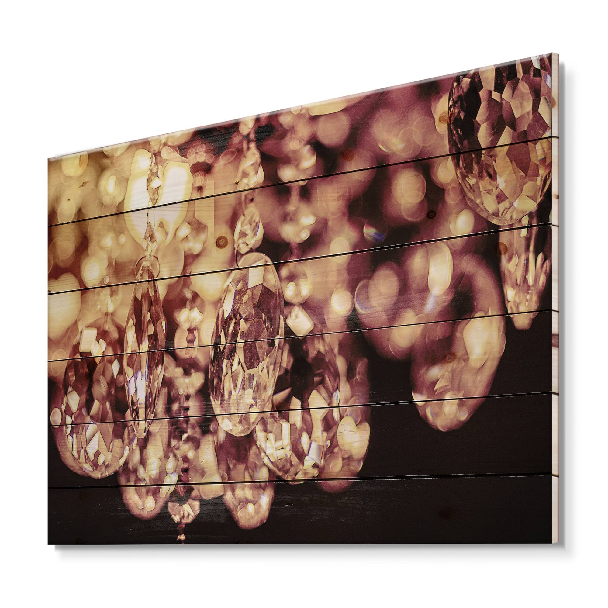 Designart - Bright Chandelier With Chrystak Hanging