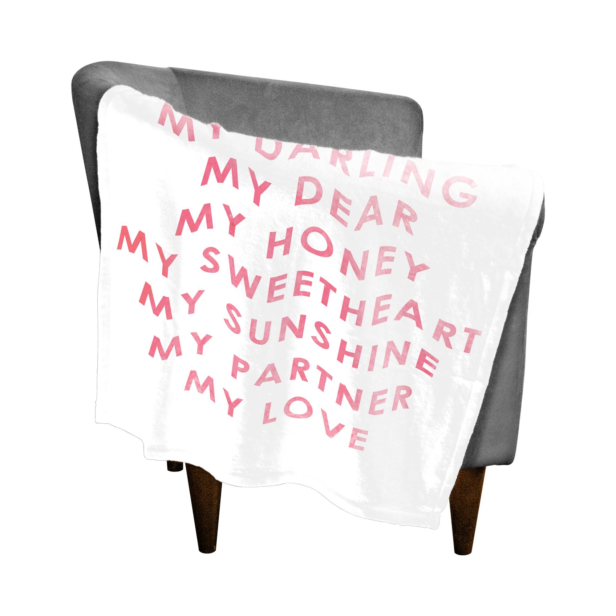 My Darling My Love Throw Blanket