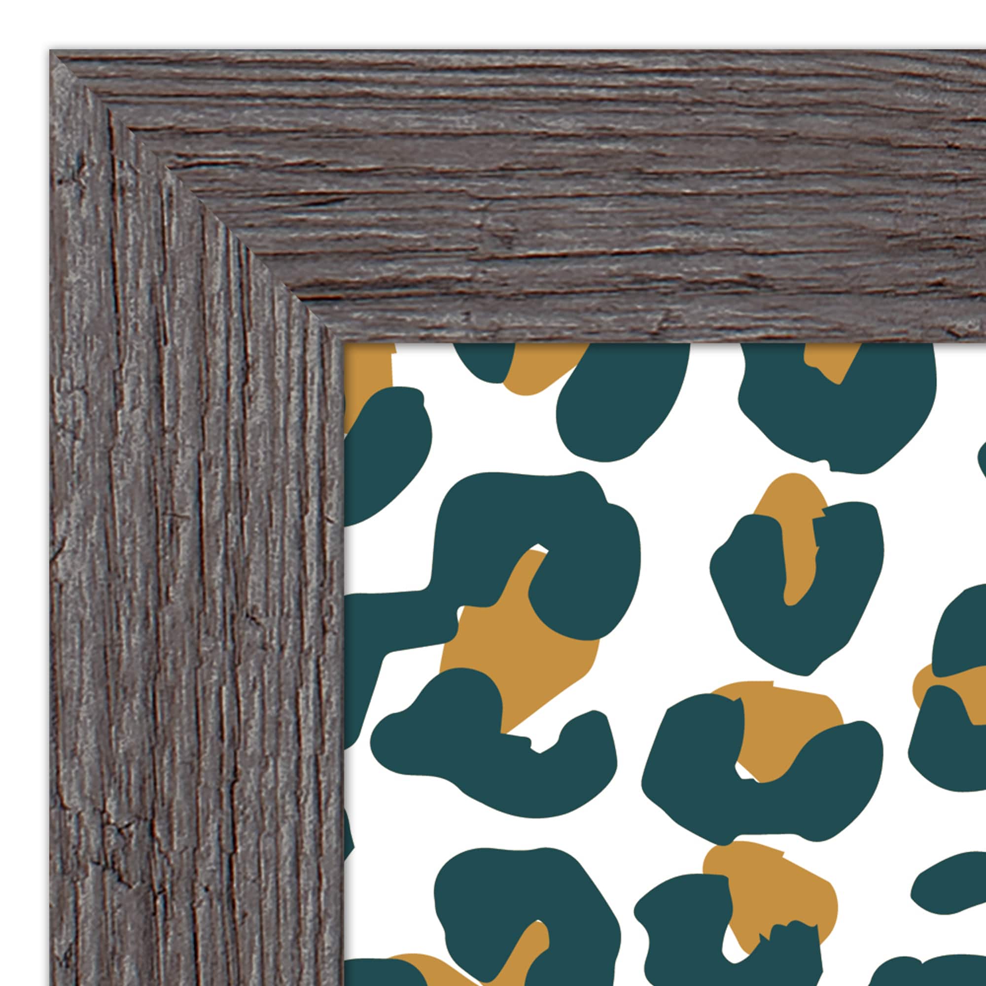 Goodness in Kindness Out Leopard Print in Gray Frame