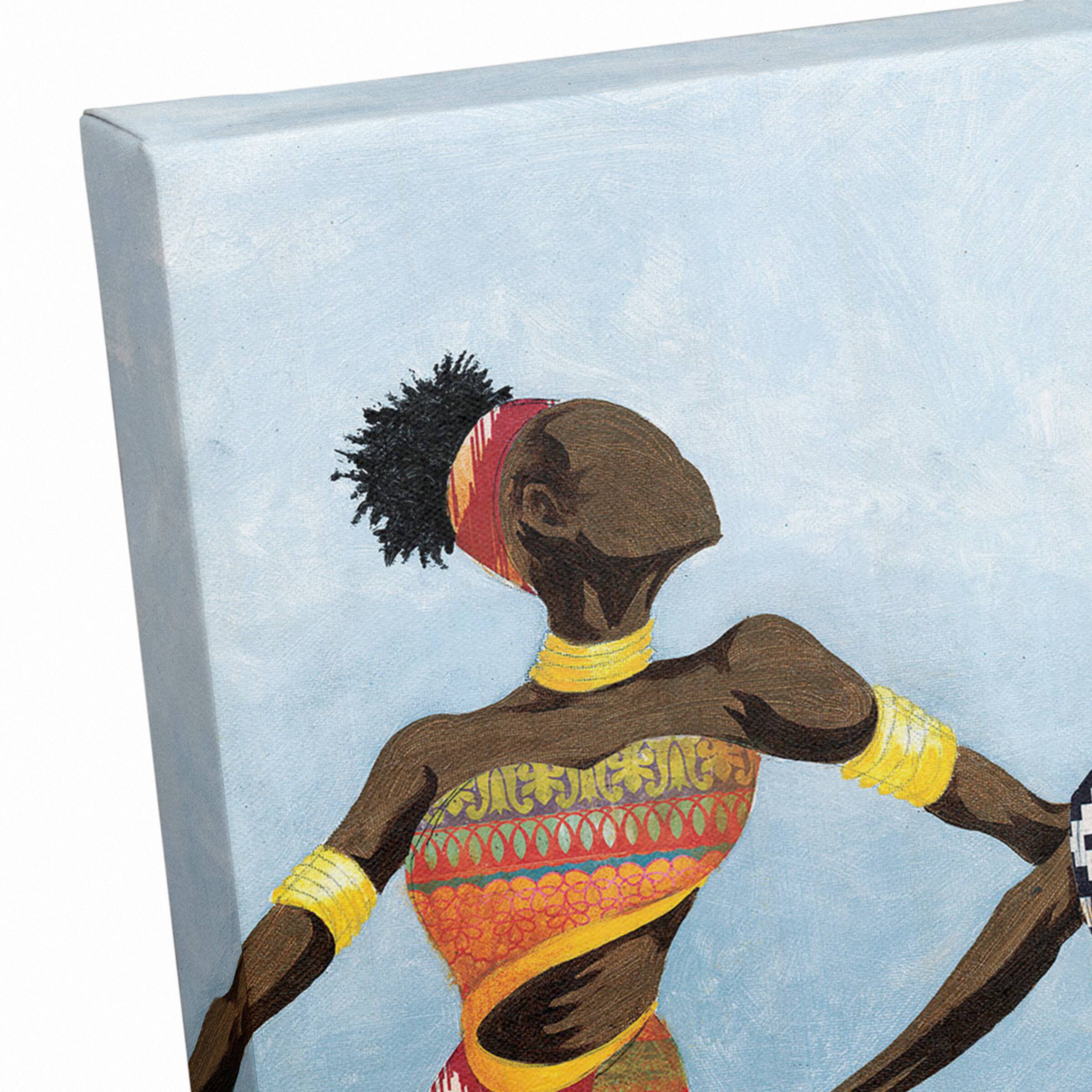 Dancing In Dresses 20" x 16" Canvas Wall Art