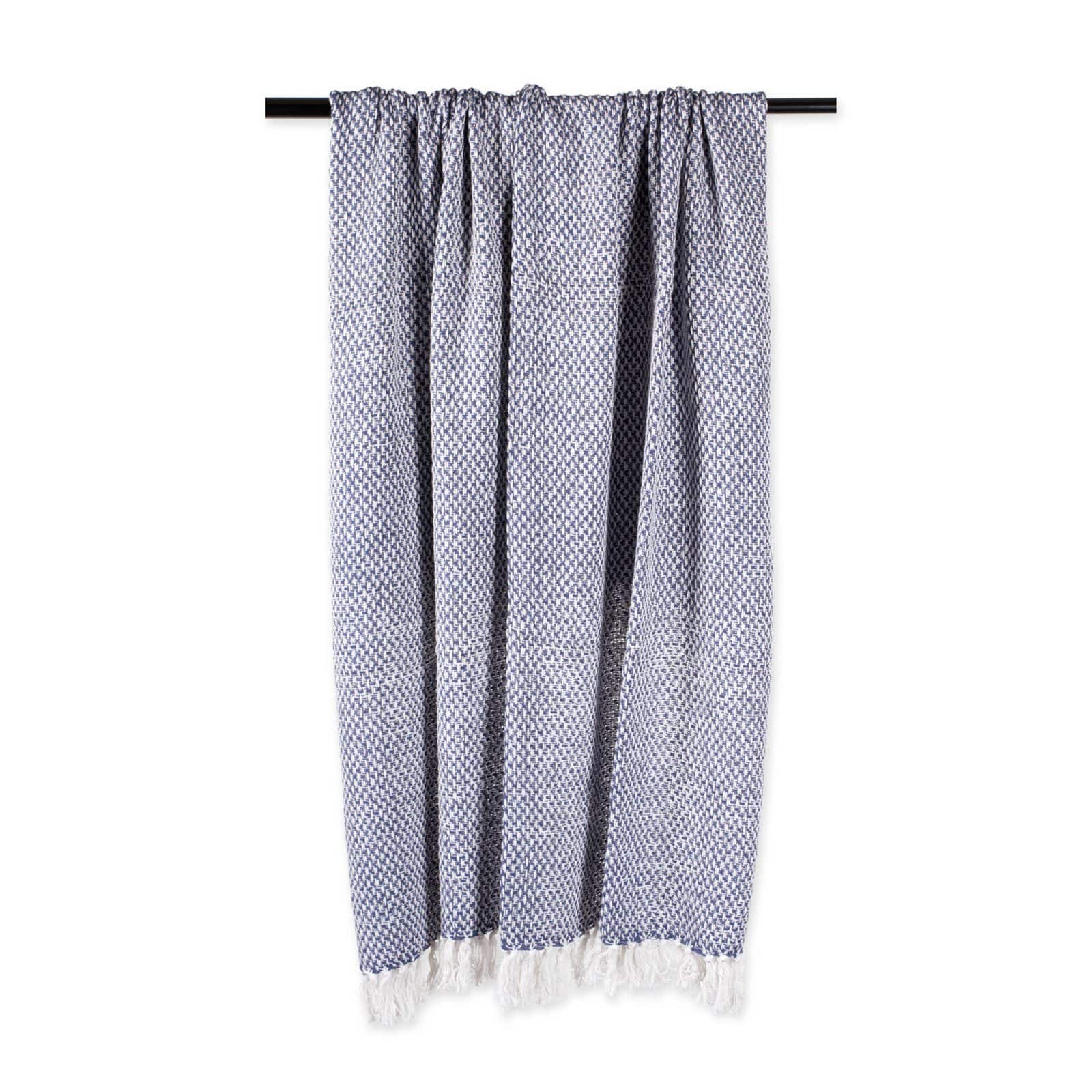 DII® Nautical Blue Woven Throw