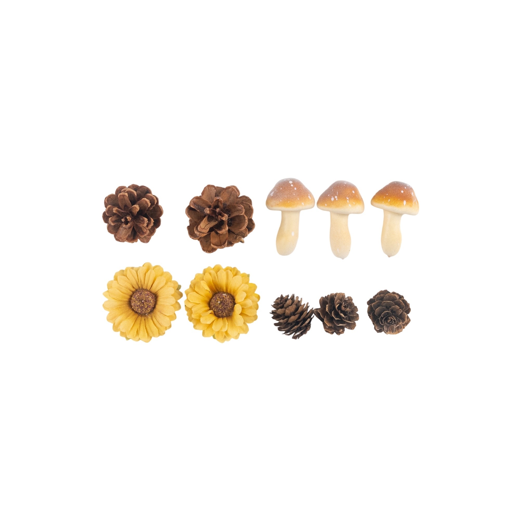 Mushroom, Pinecone & Flower Decorative Components by Ashland®