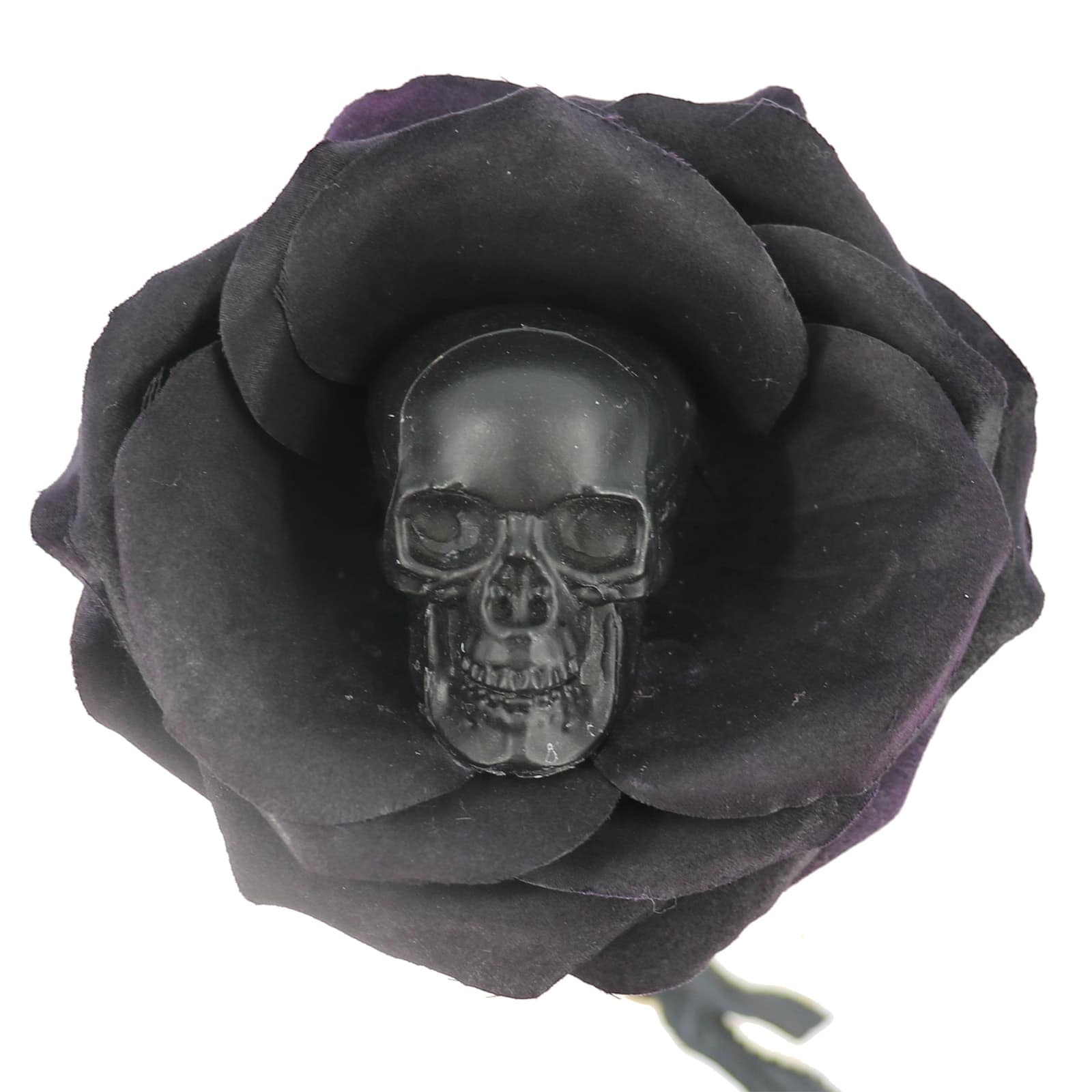 26" Black Rose with Skull Stem by Ashland®