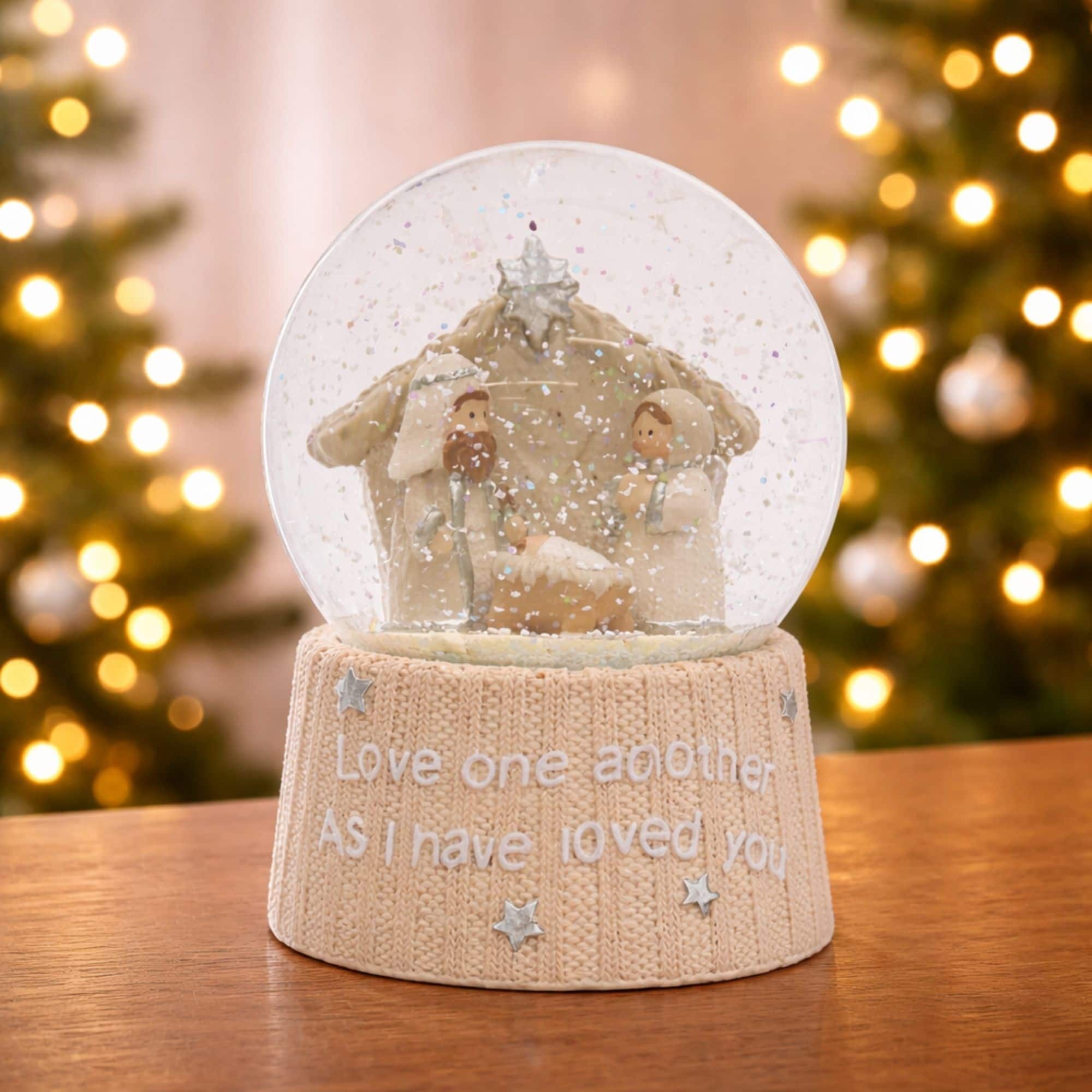 Melrose 5.25" Holy Family Nativity Snow Globe