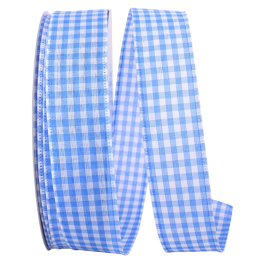 Reliant 1.5" x 50yd. Great Gingham Wired Ribbon