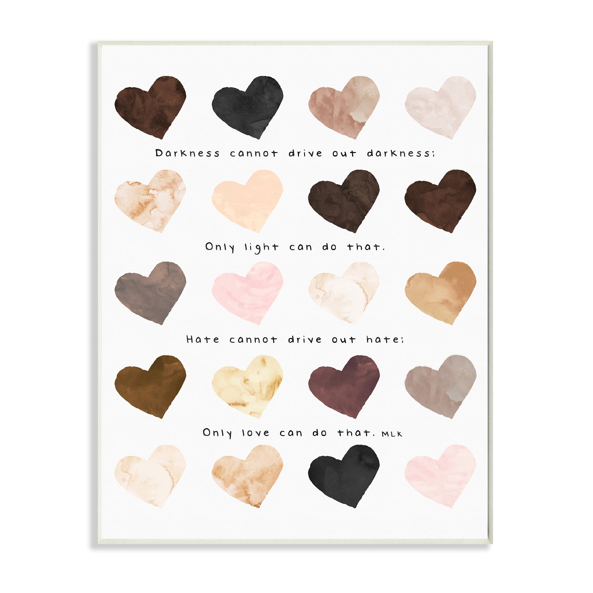 Stupell Industries Only Love Can Famous MLK Quote Wall Plaque