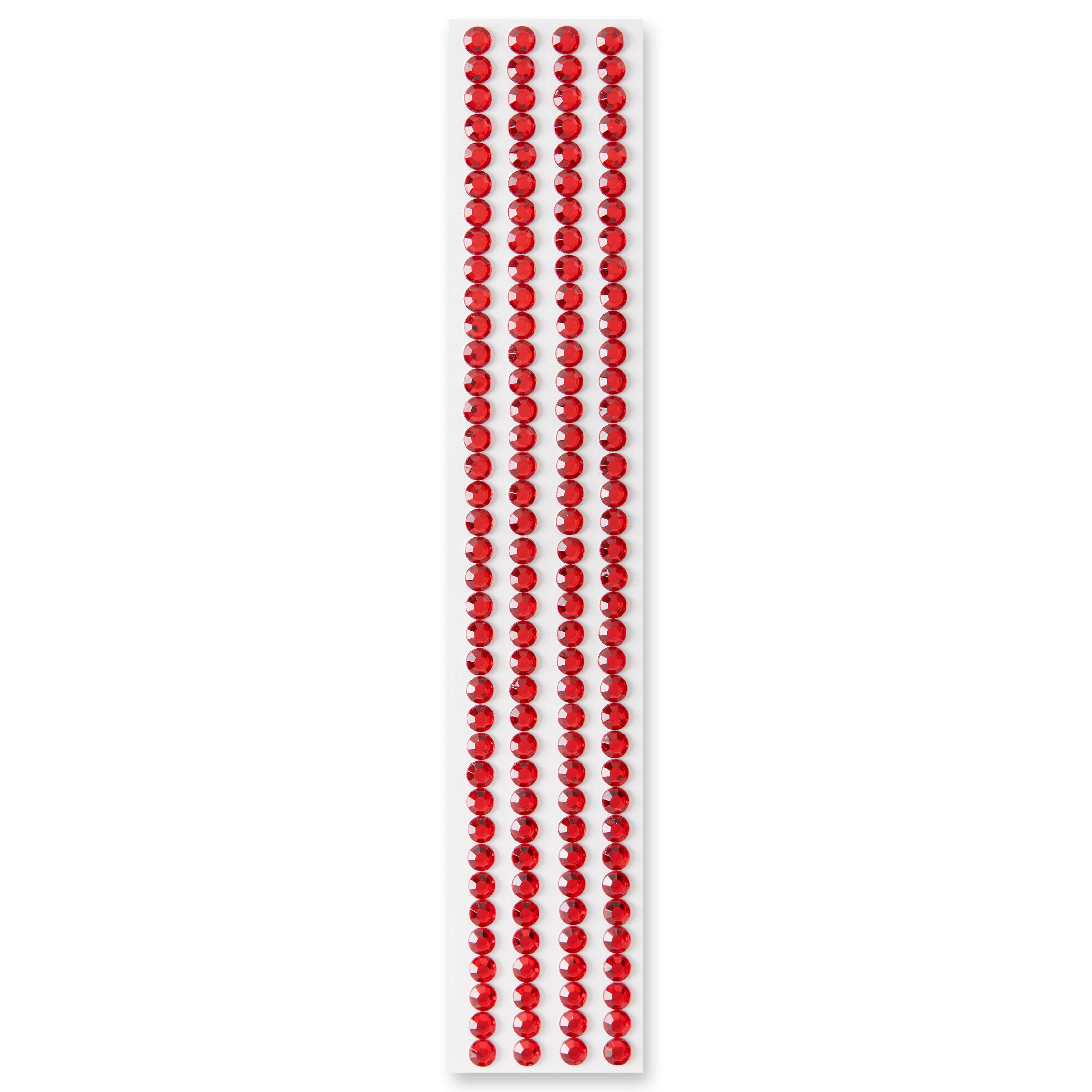 12 Packs: 4 ct. (48 total) Red Striped Bling Stickers by Recollections™