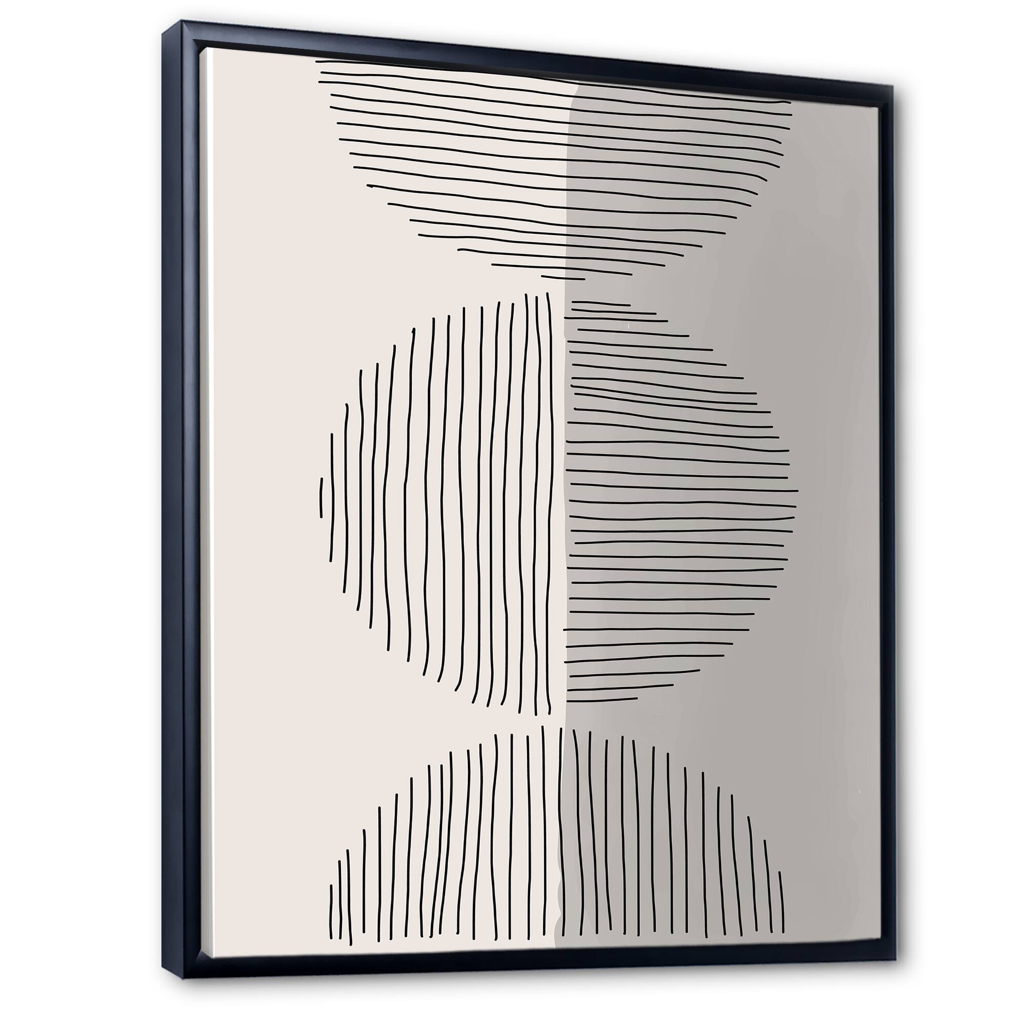Designart - Minimal Geometric Lines And Circle VII