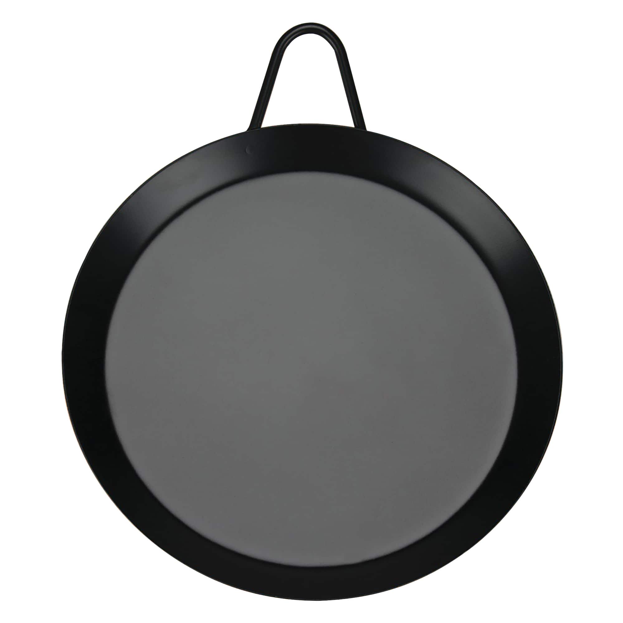 Brentwood 9.5" Single Burner Carbon Steel Nonstick Comal Griddle