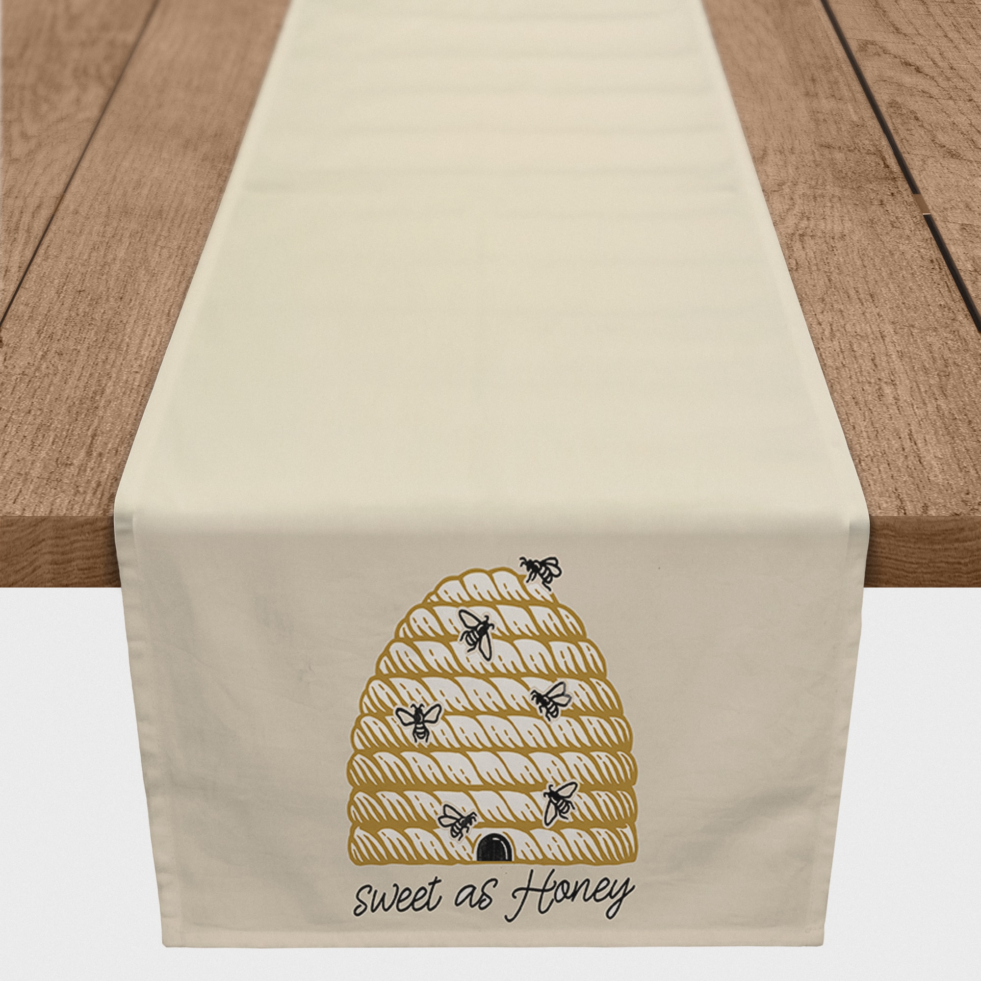 Sweet As Honey Hive 16" x 90" Poly Twill Table Runner