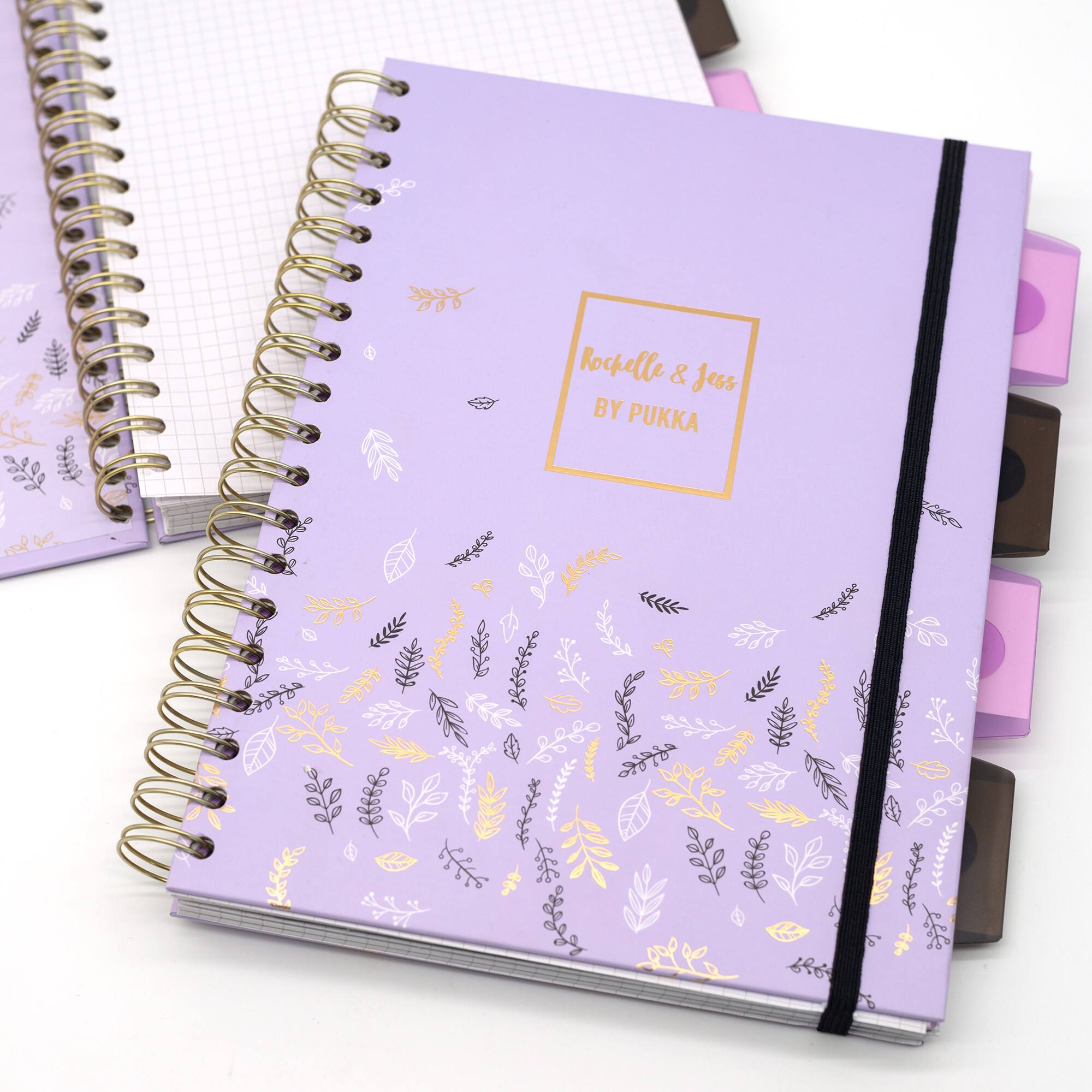 Pukka Pads Purple B5 Rochelle & Jess Squared Project Books, 3ct.