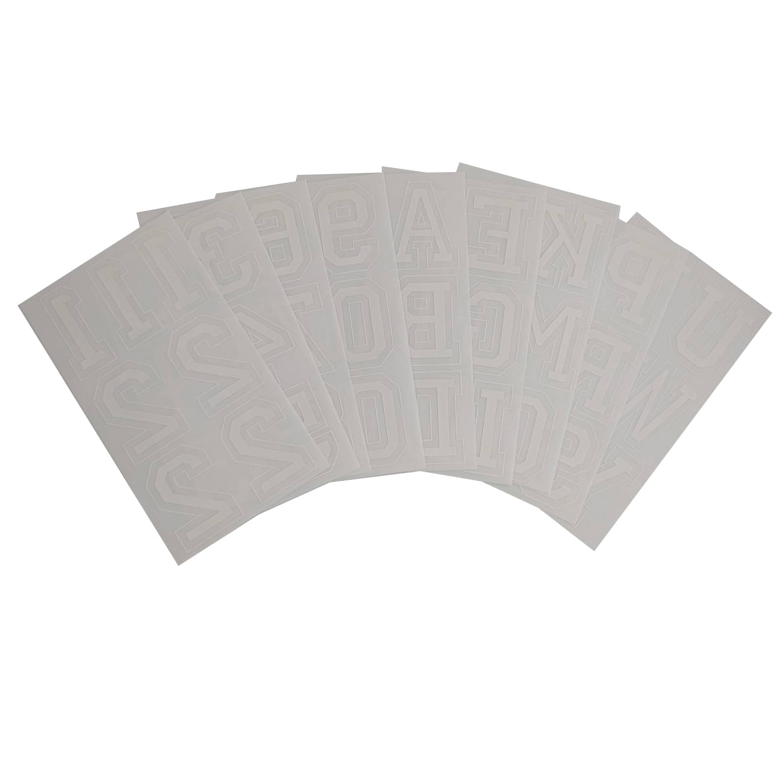 Iron-On Flocked Collegiate Letters & Numbers by Make Market®