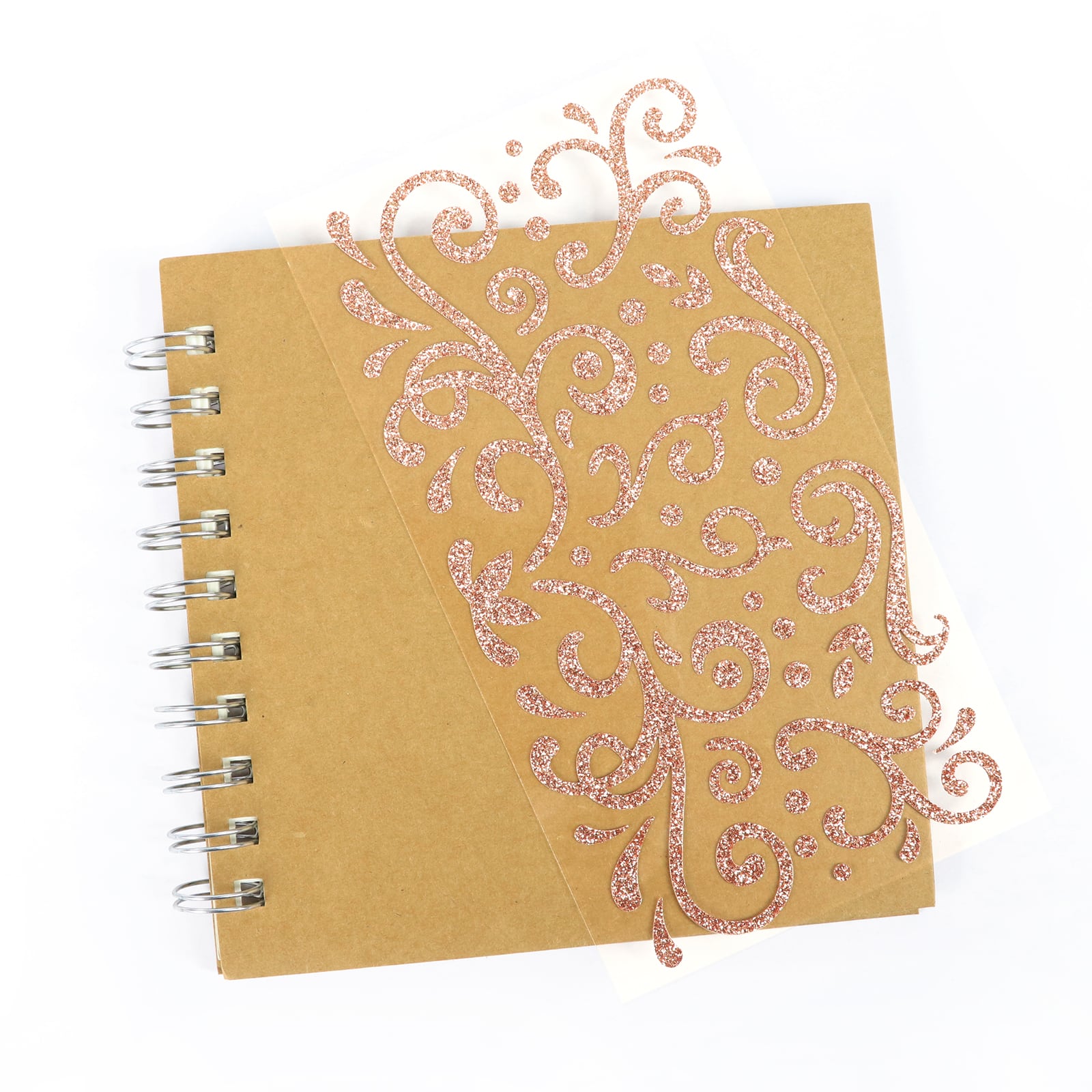 12 Pack: Rose Gold Glitter Swirl Stickers by Recollections™