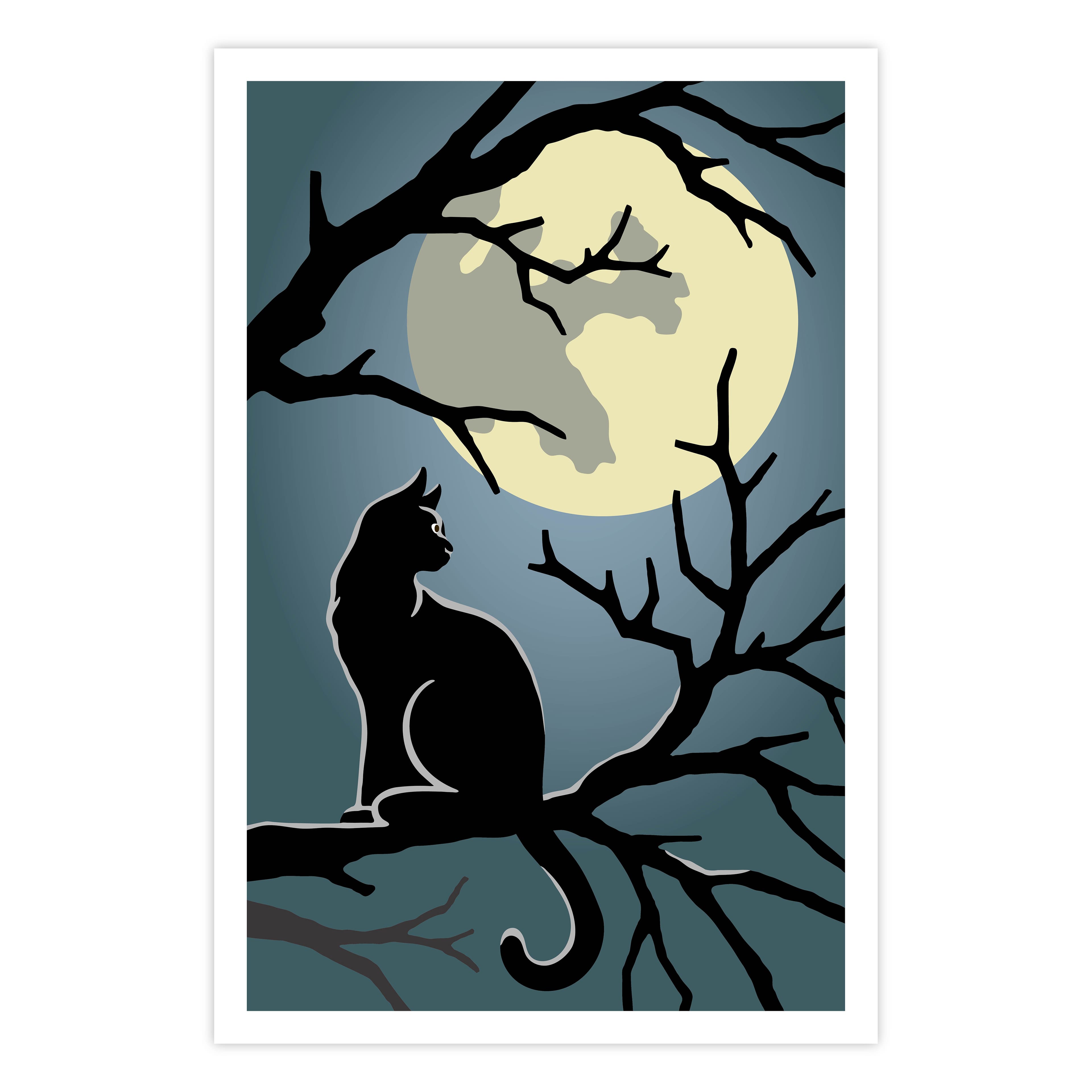 Cat & Full Moon Layering Stencil Set by Recollections™