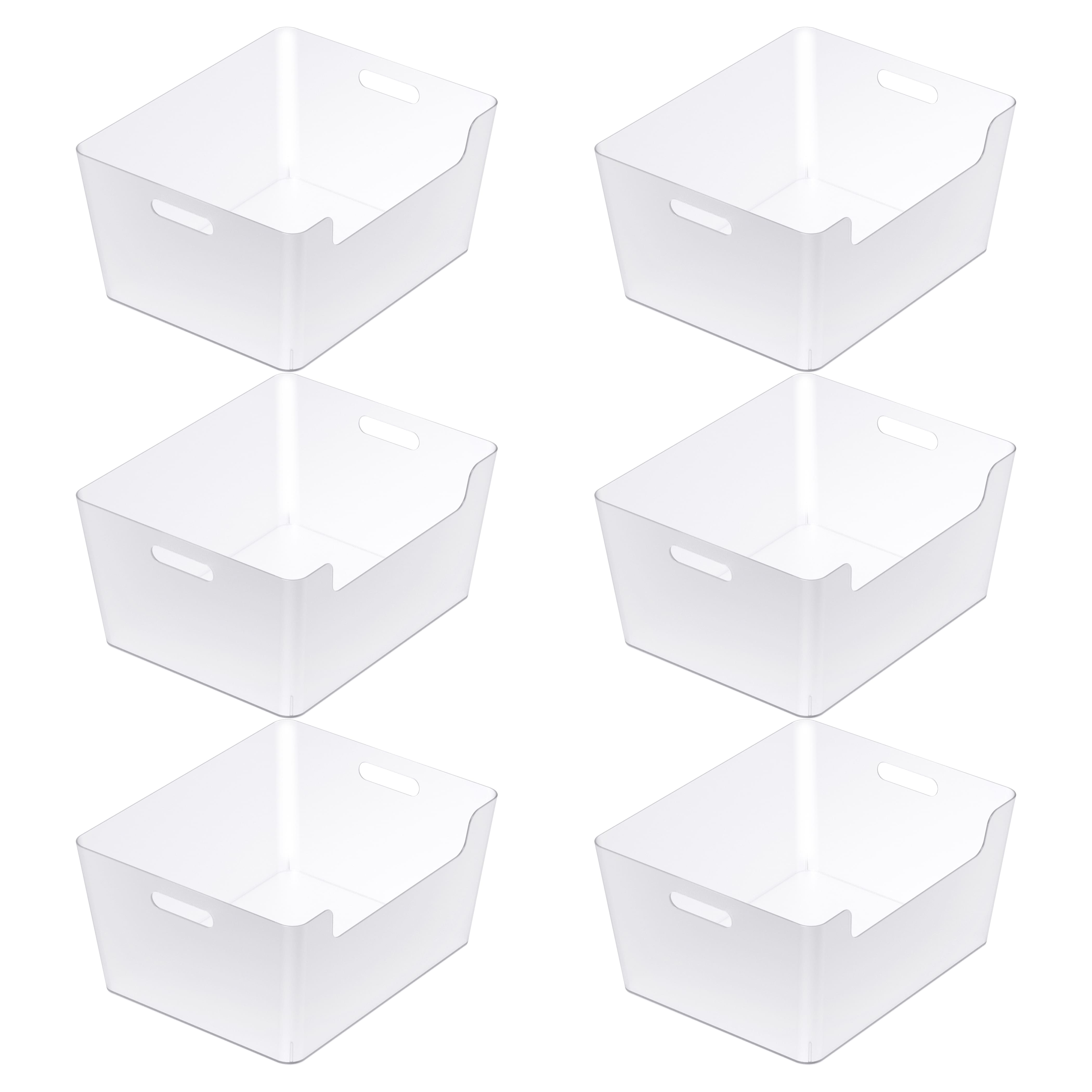 6 Pack: Extra Large Clear Open Storage Bin by Simply Tidy®