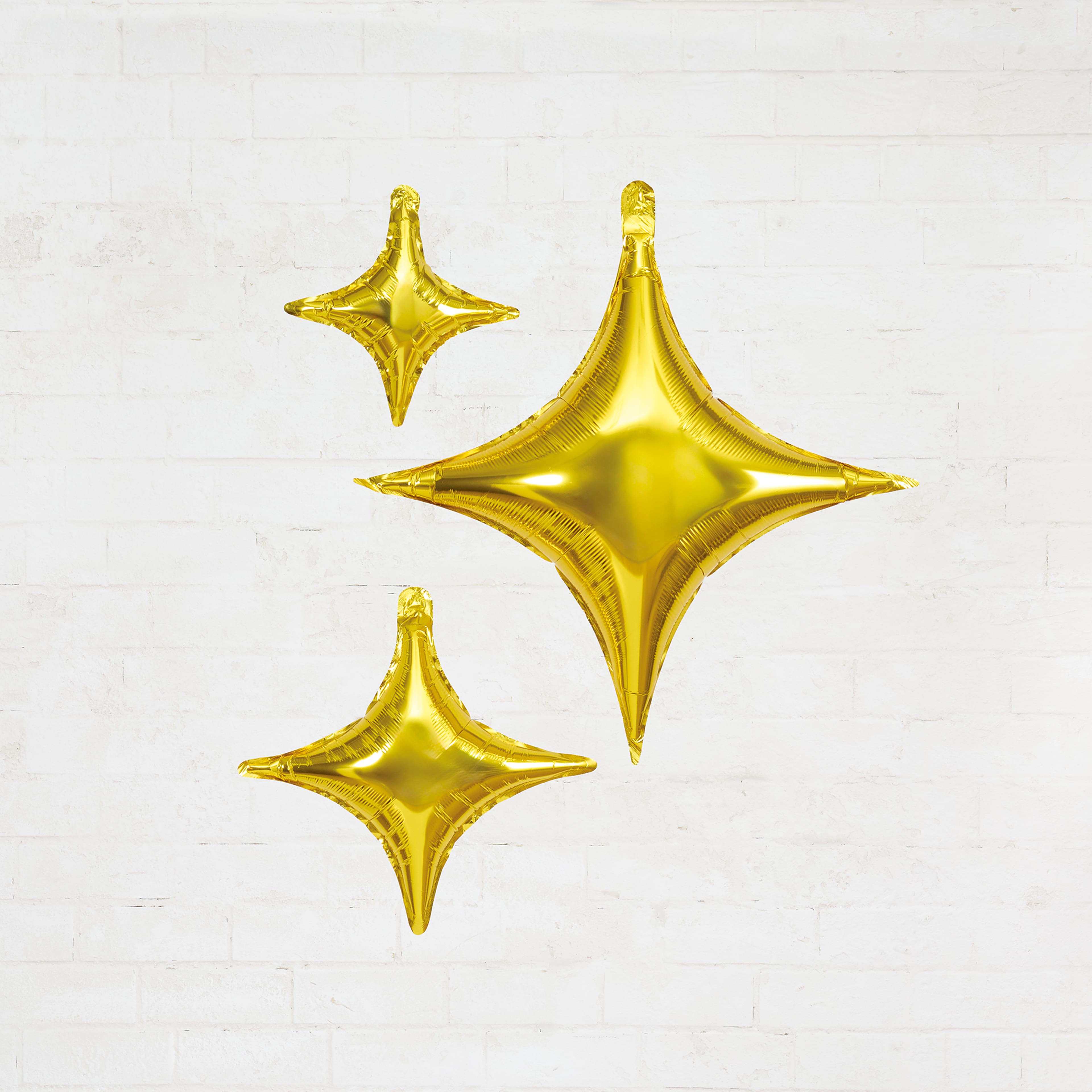 4-Pointed Star Foil Balloons Set by Celebrate It™