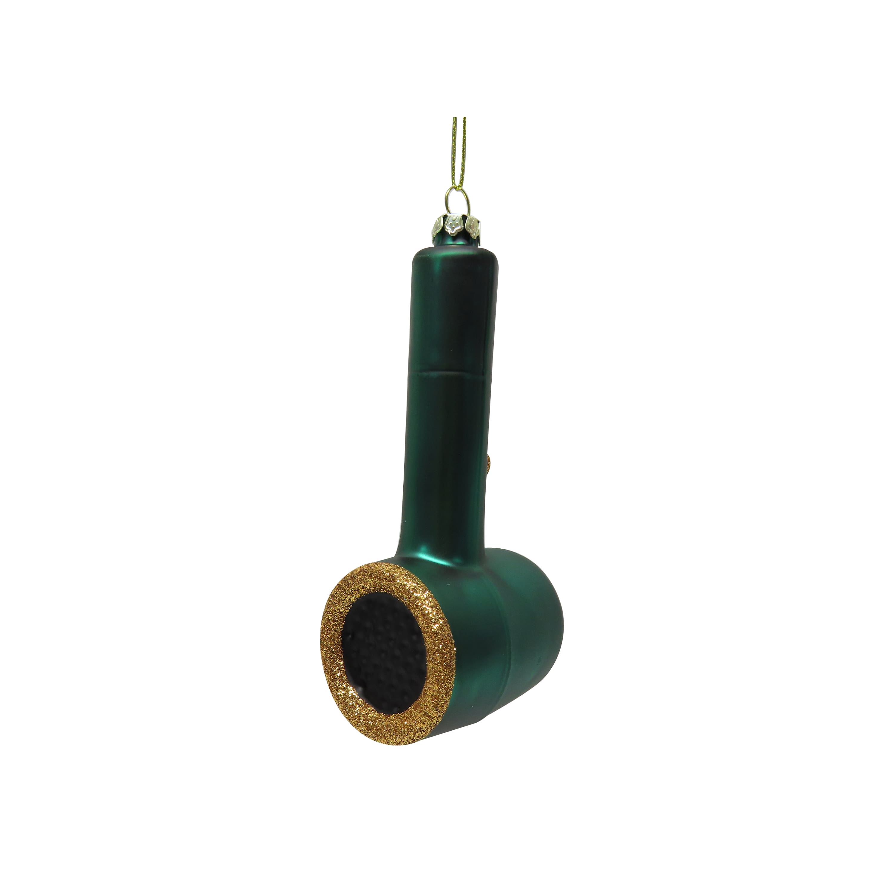 4.75" Green Hairdryer Hand Painted Glass Ornament by Ashland®