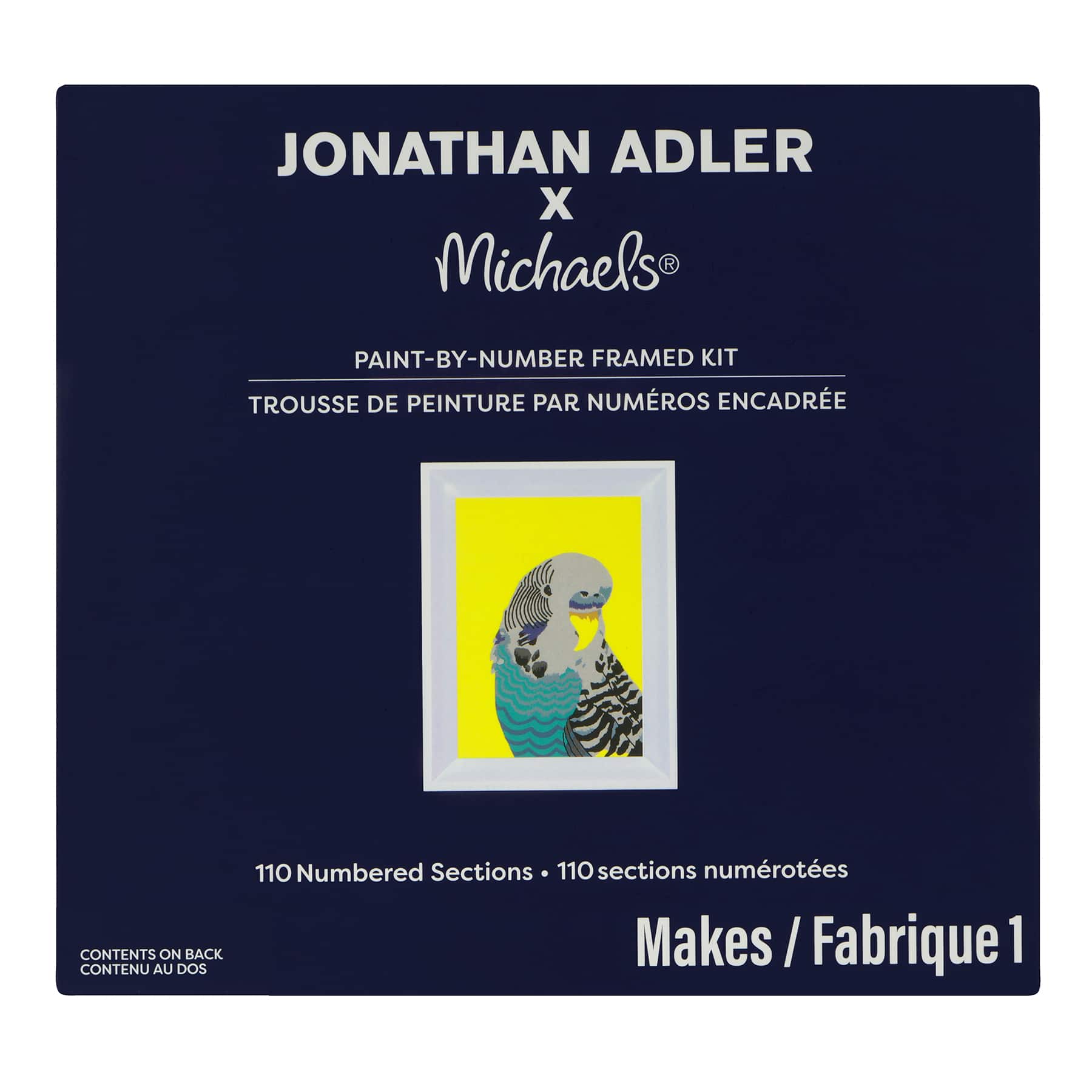 Jonathan Adler x Michaels 5" x 7" Parrot Paint-By-Number Framed Kit