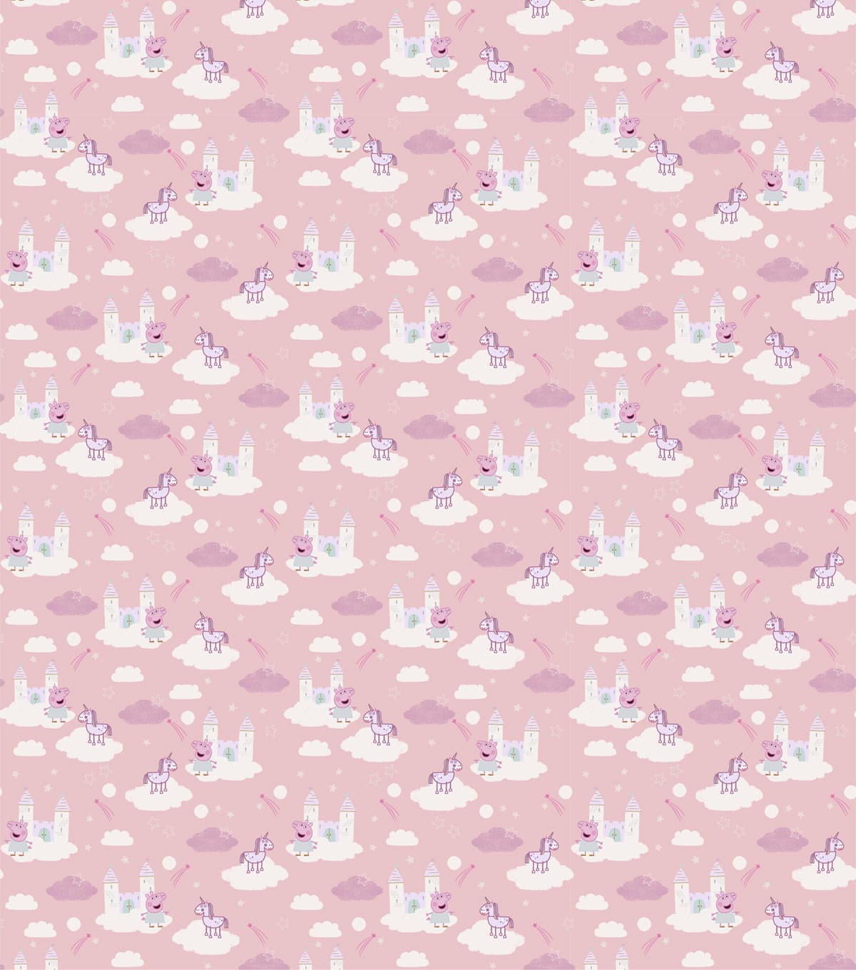 Eone Peppa Pig Dreamland Castles Cotton Fabric