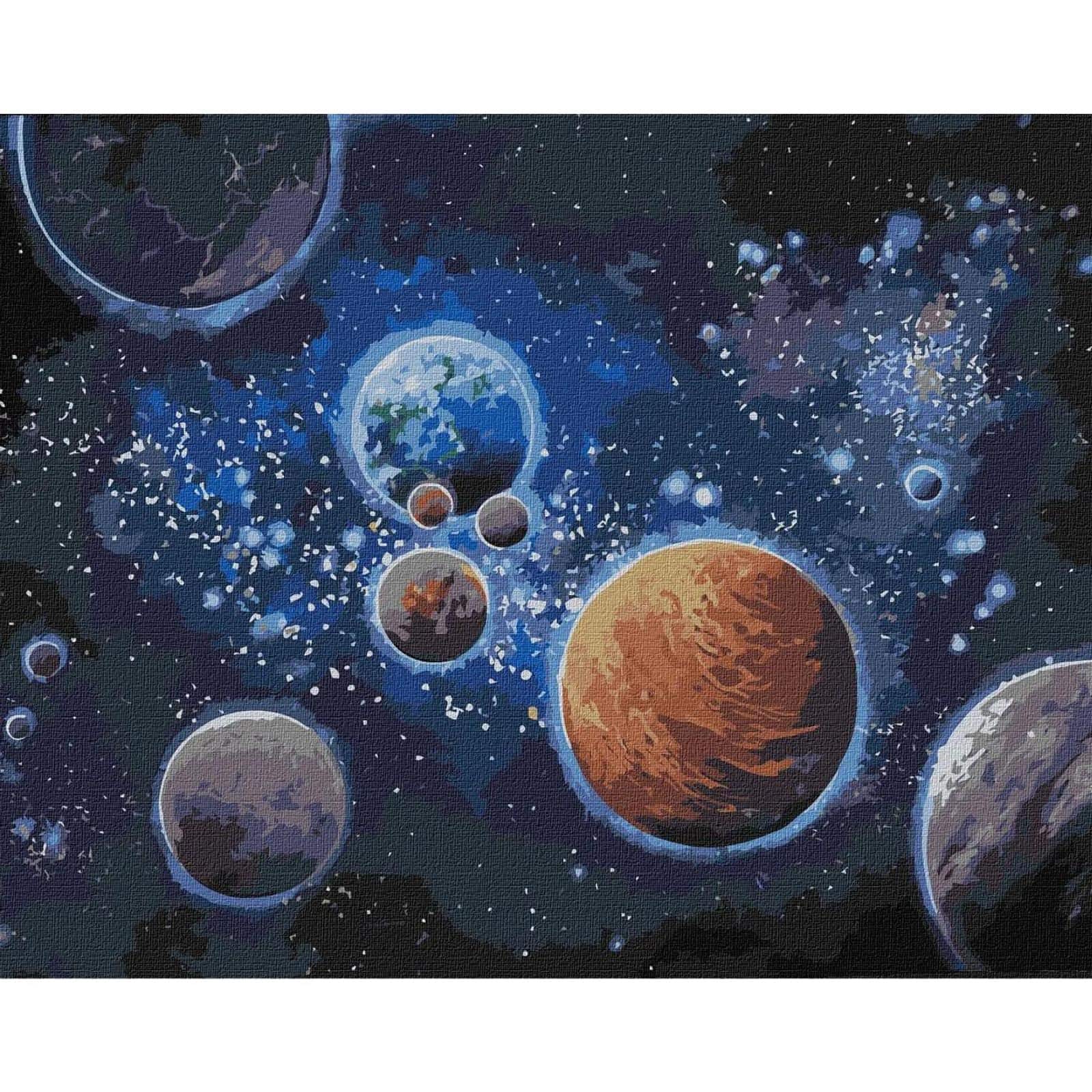Ideyka Secrets of the Worlds Painting by Numbers Kit