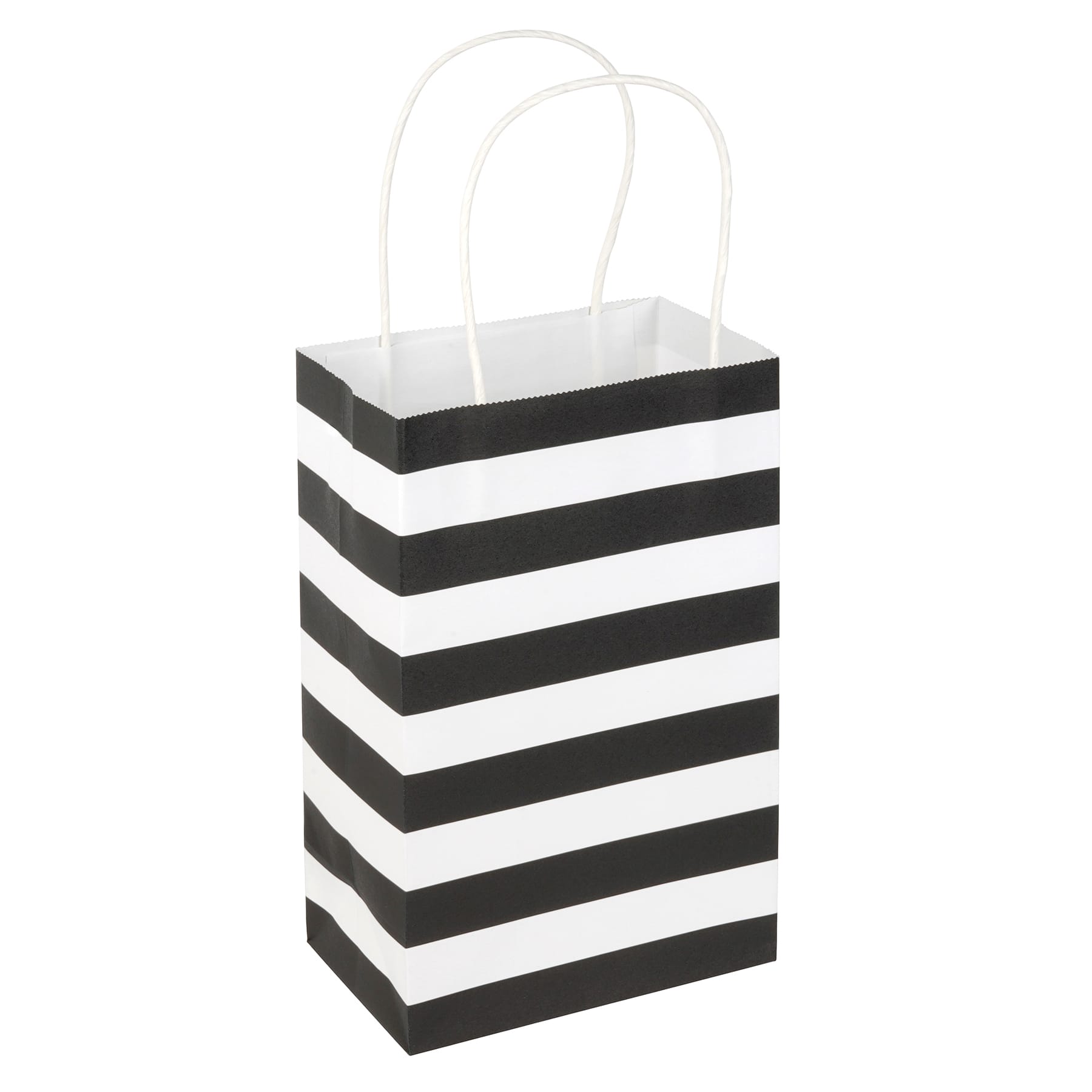 Small Black & White Striped Gift Bags by Celebrate It™, 13ct.