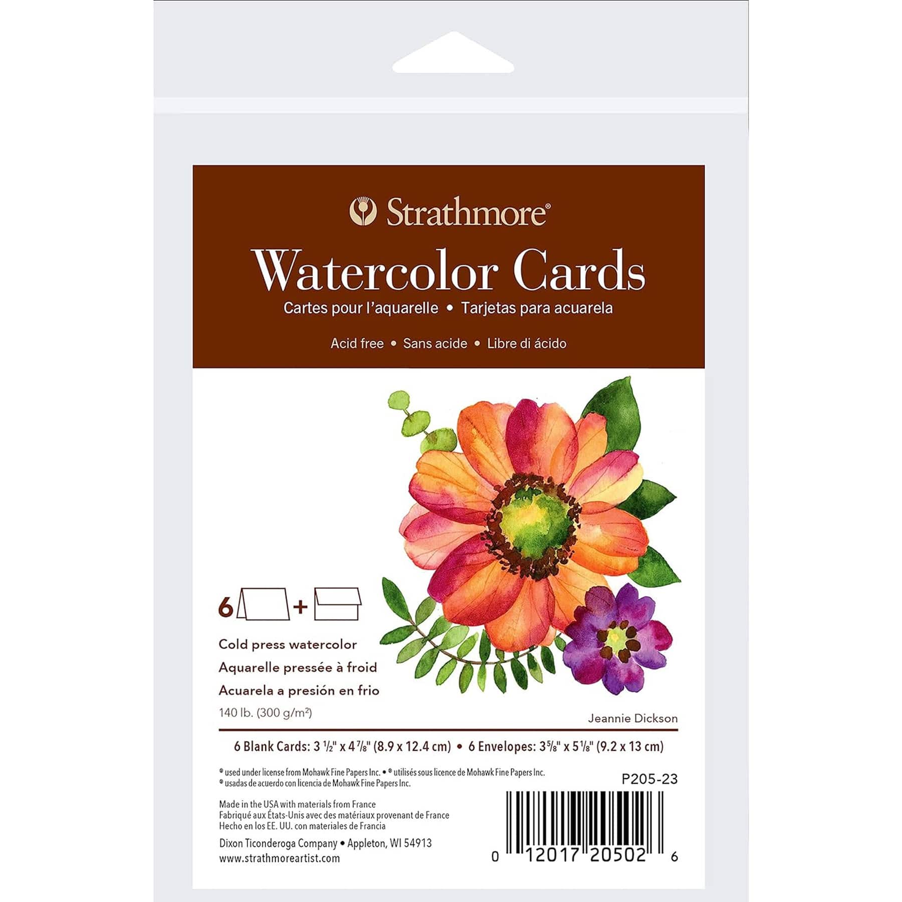 Strathmore® 400 Series Fluorescent White Watercolor Cards & Envelopes Set