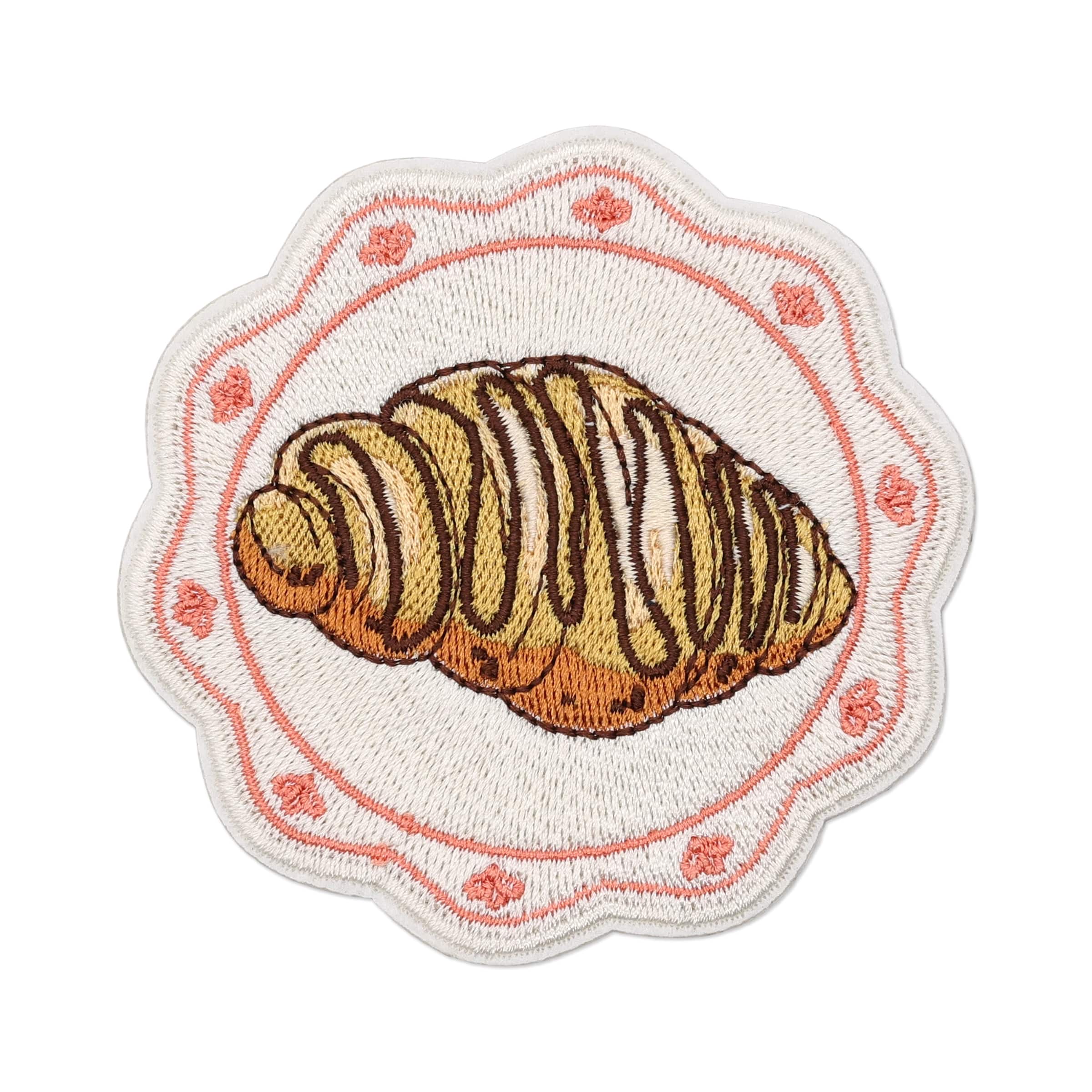 Summer Fashion Croissant Iron-On & Adhesive Embroidered Patch by Make Market®