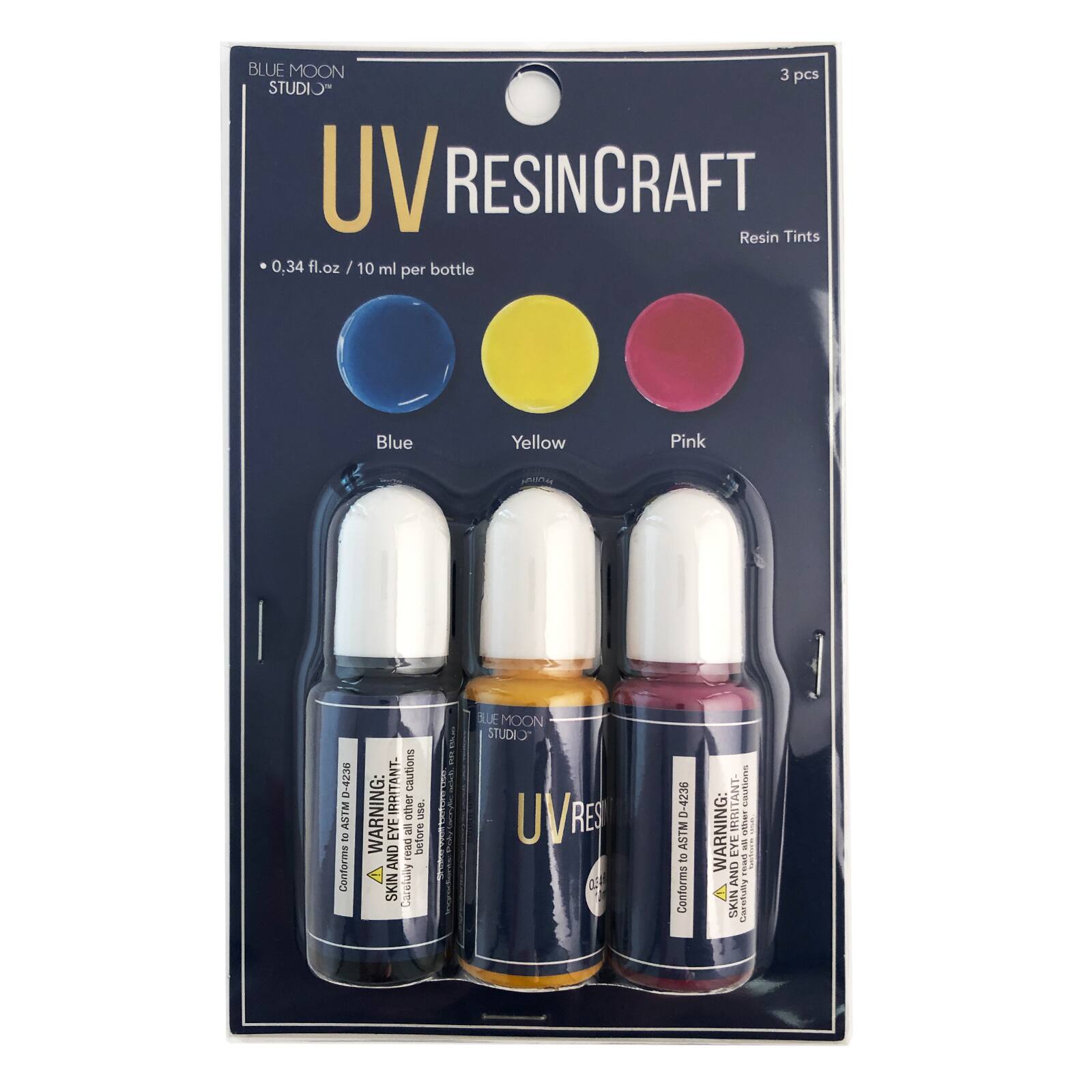12 Packs: 3 ct. (36 total) Blue Moon Studio™ UV Resin Craft Tint Mix 2