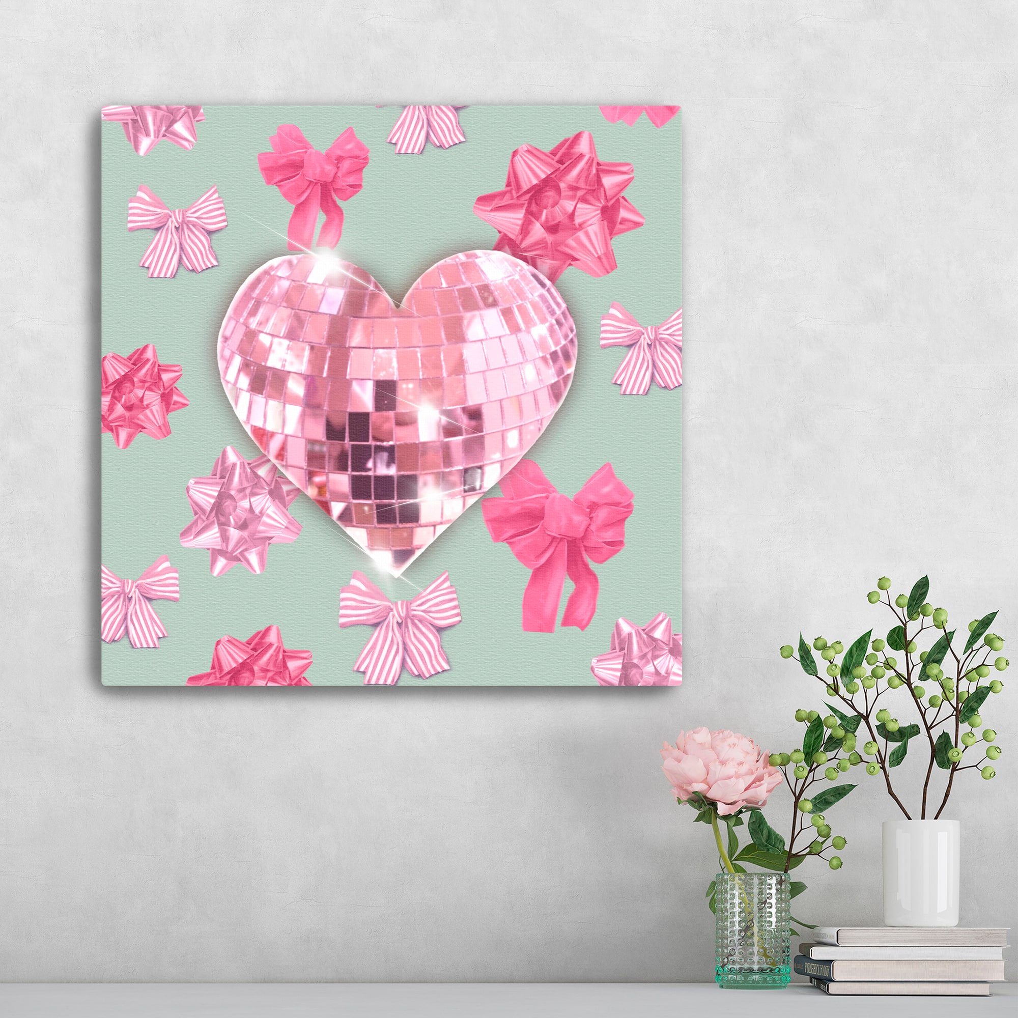 Heart Bow II Canvas Giclée Art
