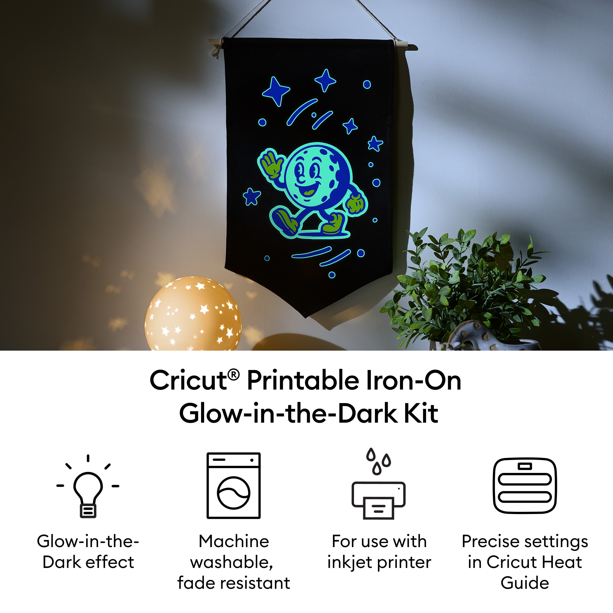 Cricut® Printable Iron-On Glow-in-the-Dark Kit