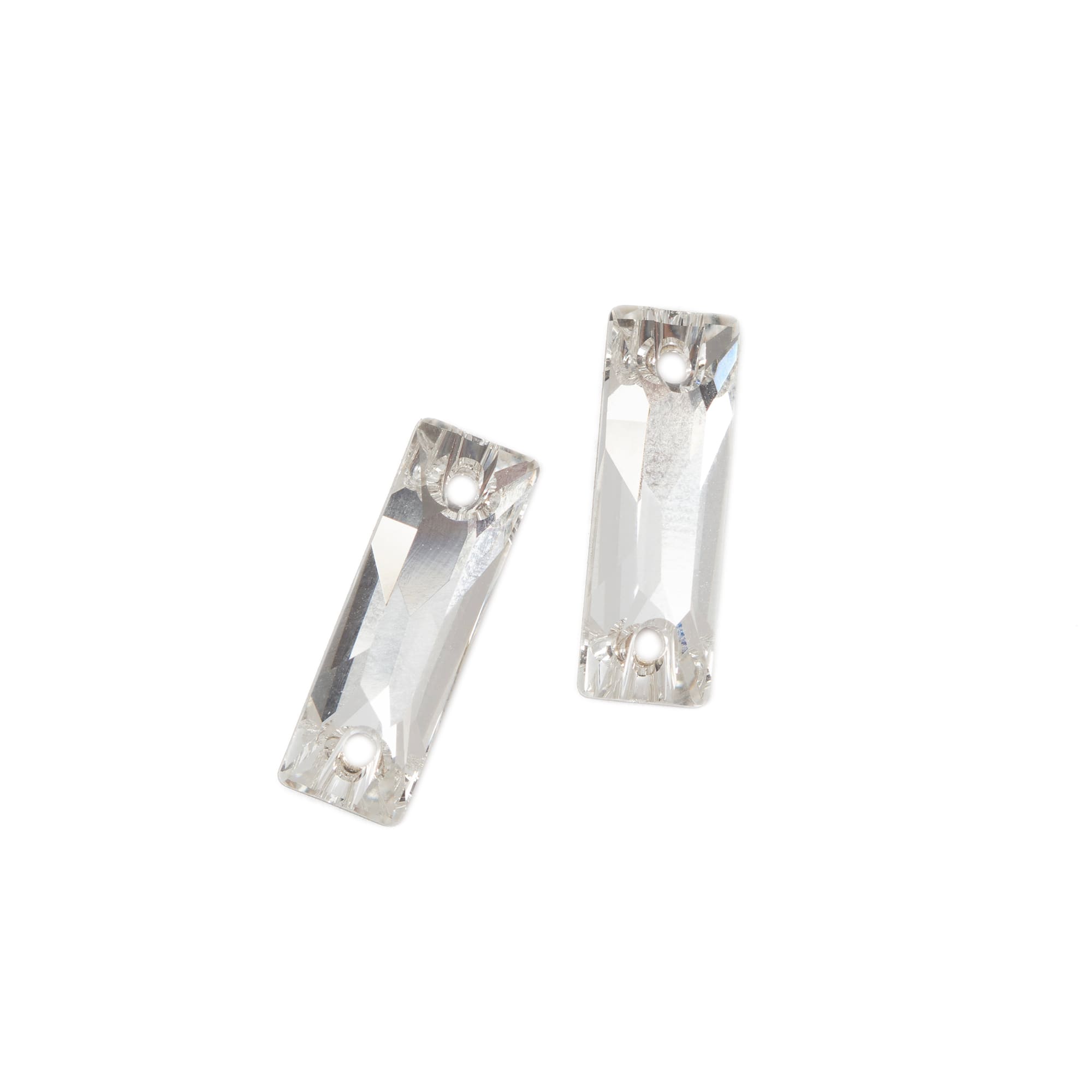6 Packs: 2 ct. (12 total) 18mm Baguette Sew-On Austrian Crystals by Bead Landing