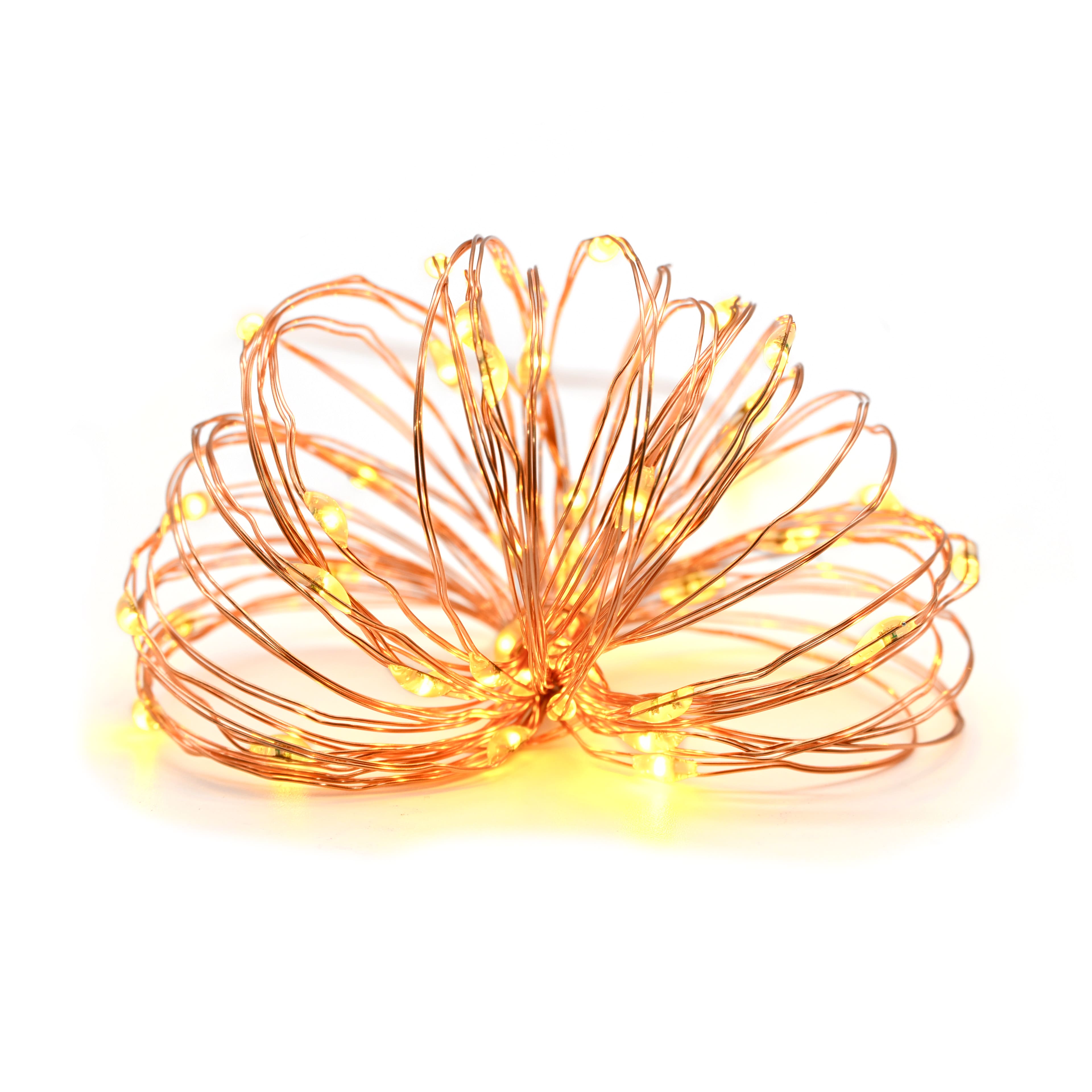 50ct. Warm White & Amber LED String Lights by Ashland®