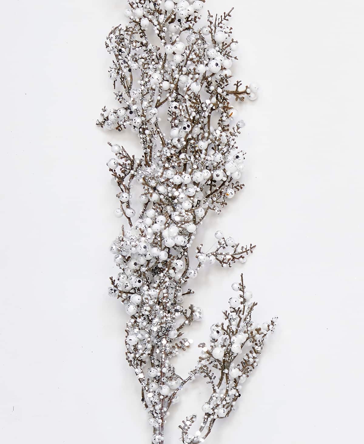 29" Christmas Glittered White Berry Spray, 3ct.