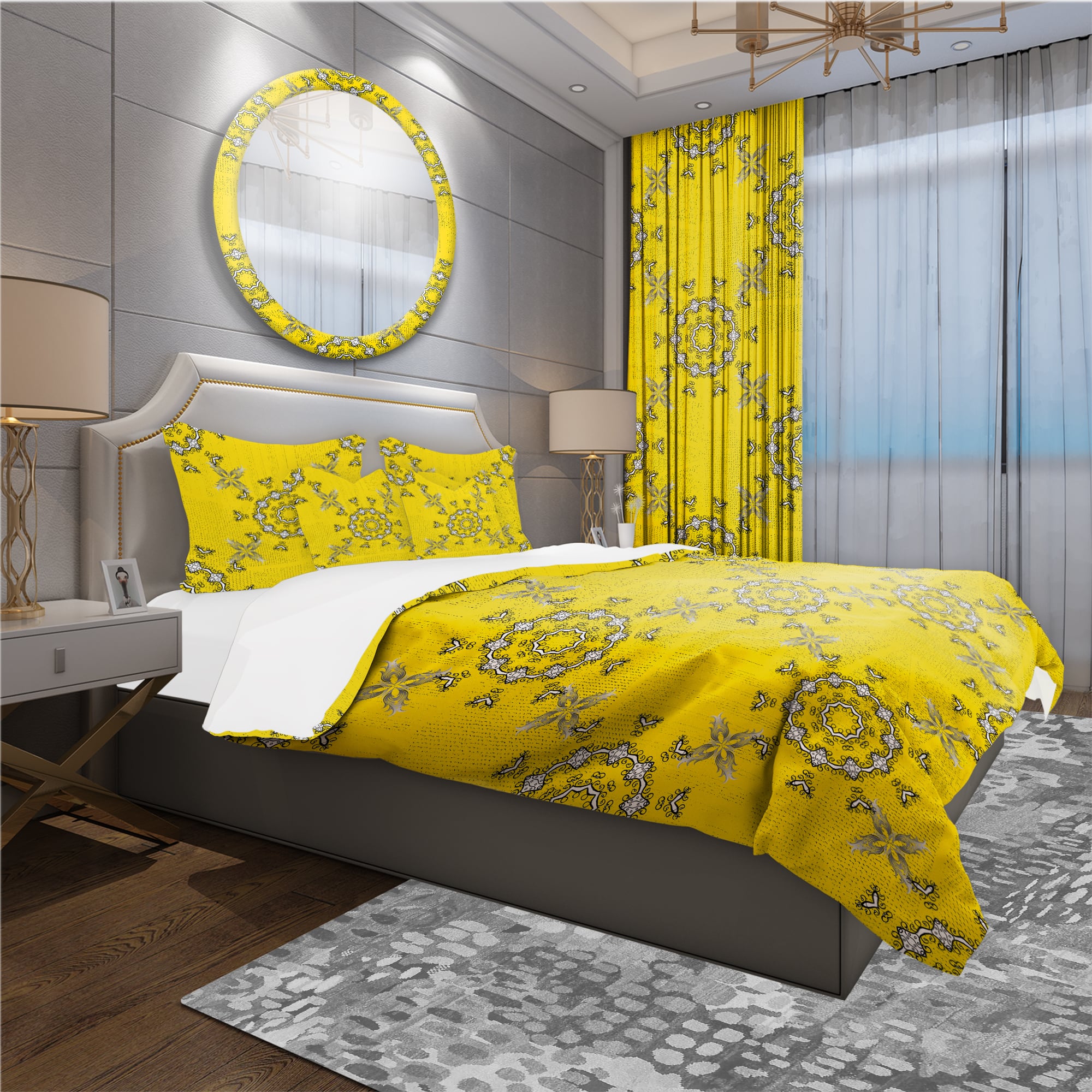 Designart 'Indian Vintage Mandala Pattern' Bohemian & Eclectic Bedding Set