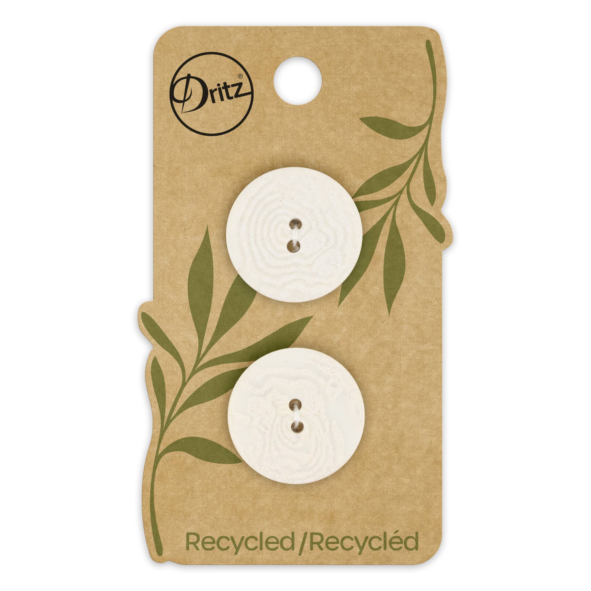 Dritz® 23mm Light Gray Recycled Corozo Round Button, 6ct.