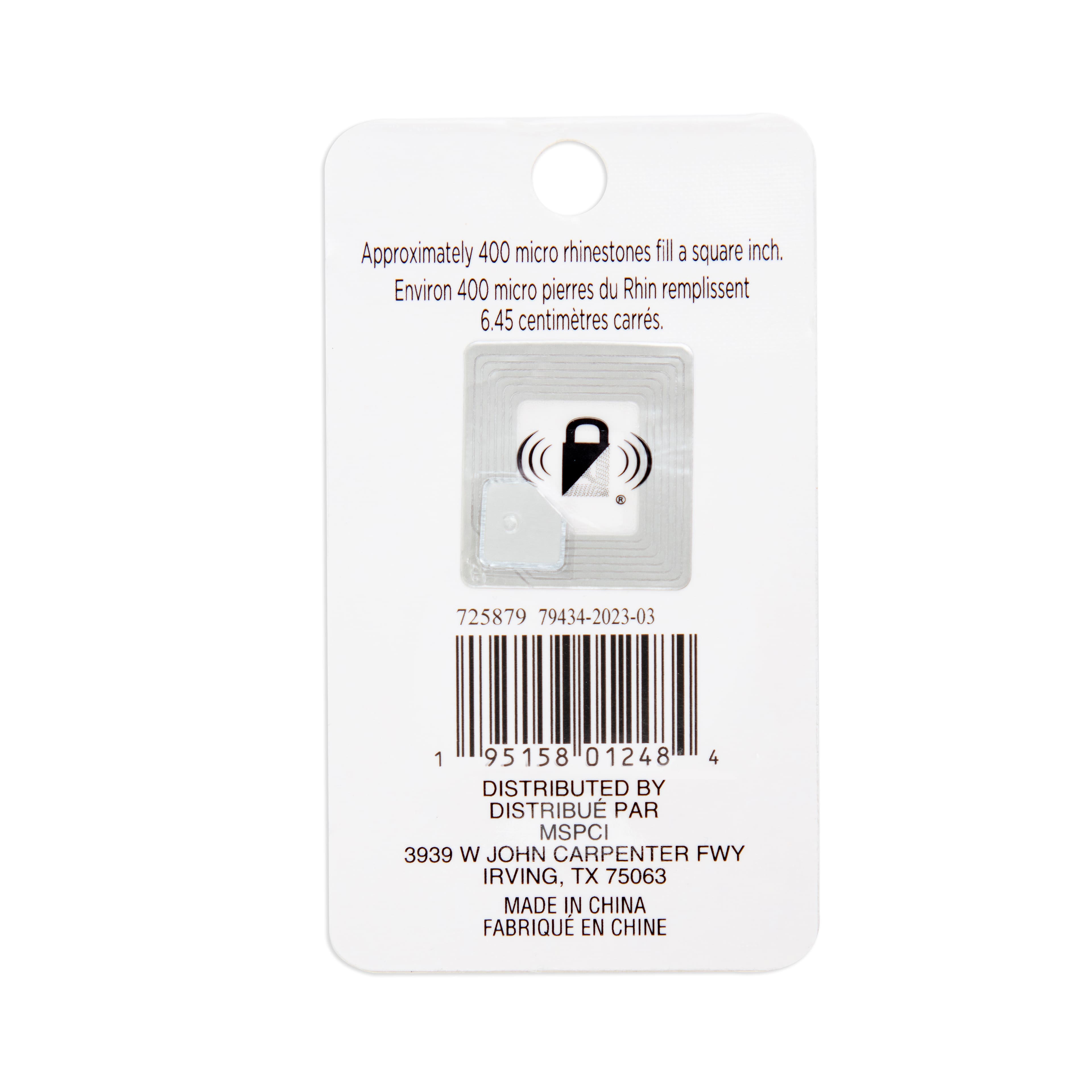 12 Pack: 1.2mm Glass Micro Rhinestones by Bead Landing™, 0.7oz.