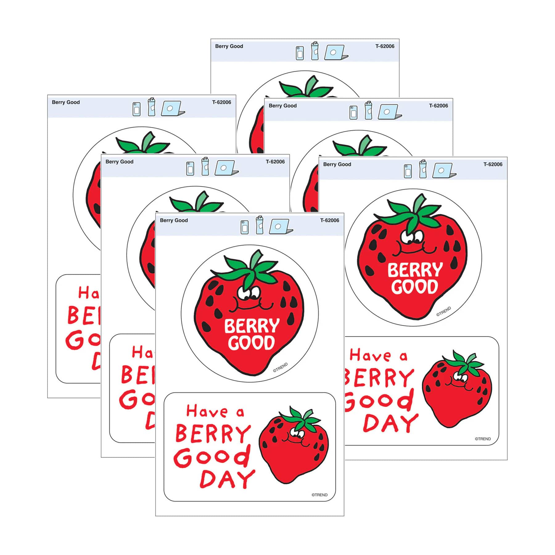 TREND Enterprises® Berry Good Vinyl Stickers, 6 Packs of 2